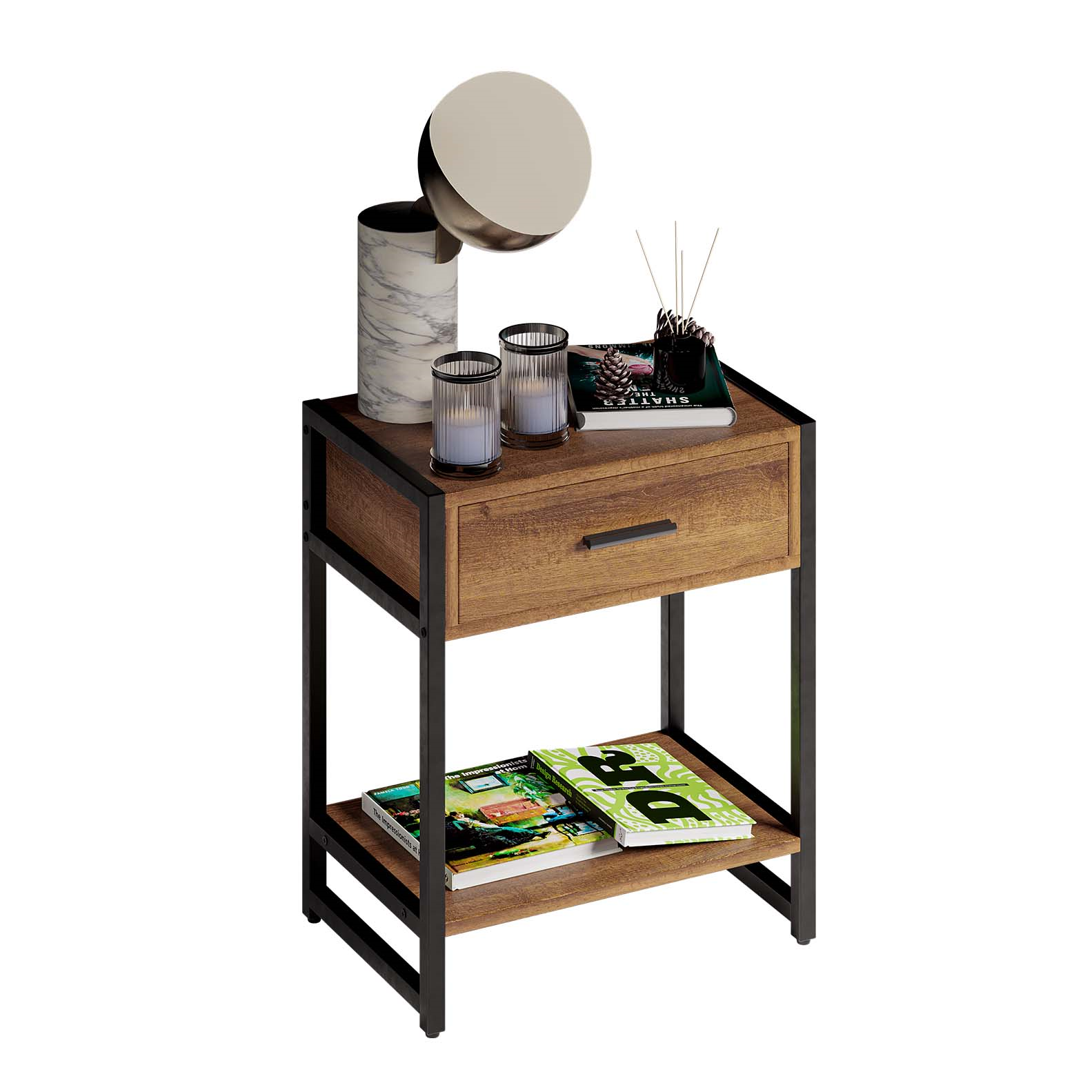 Mubson Buró para Sala o Recámara con cajón Naha