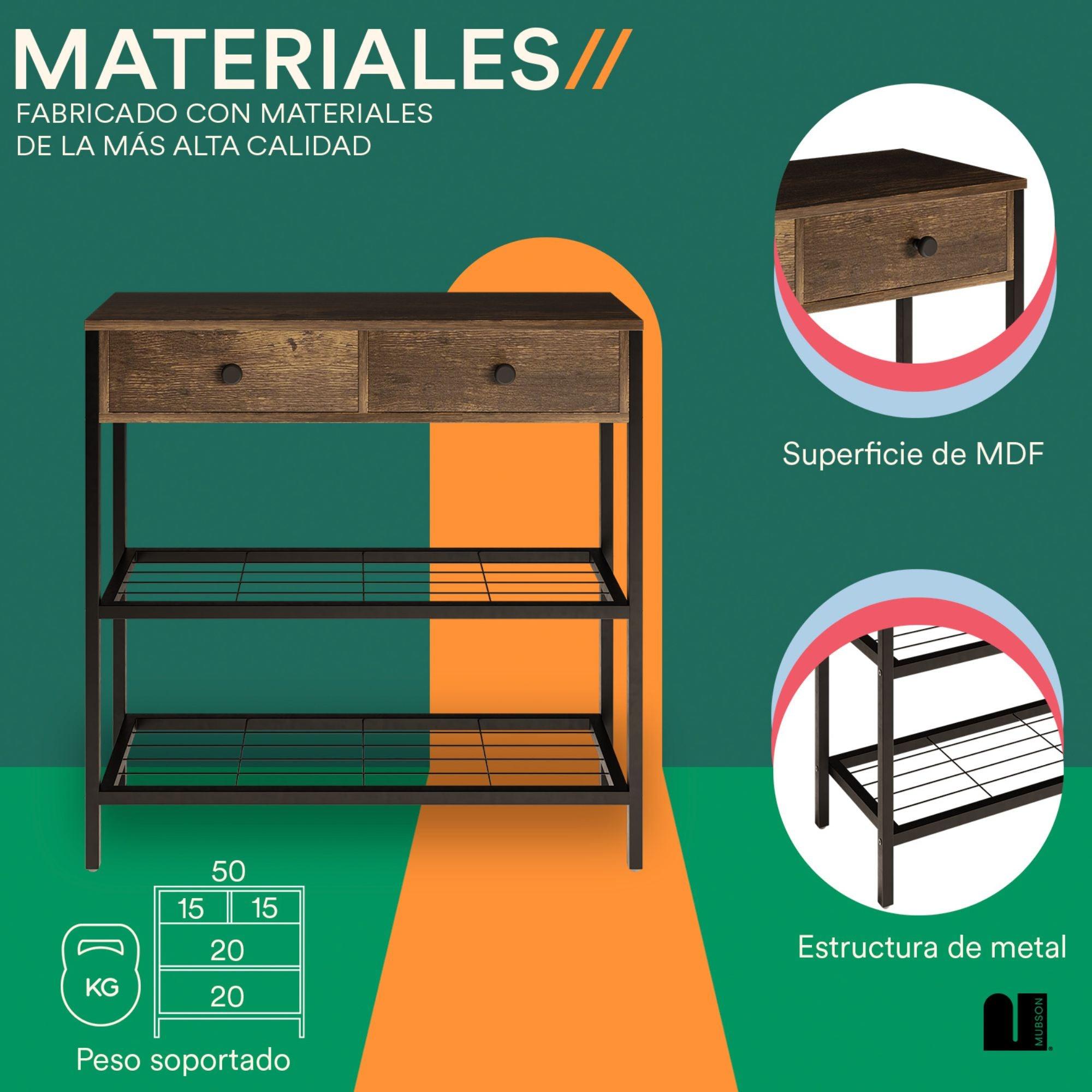 Credenza Recibidor Doble para Sala o Pasillo. Bufetera para Comedor Arezzo