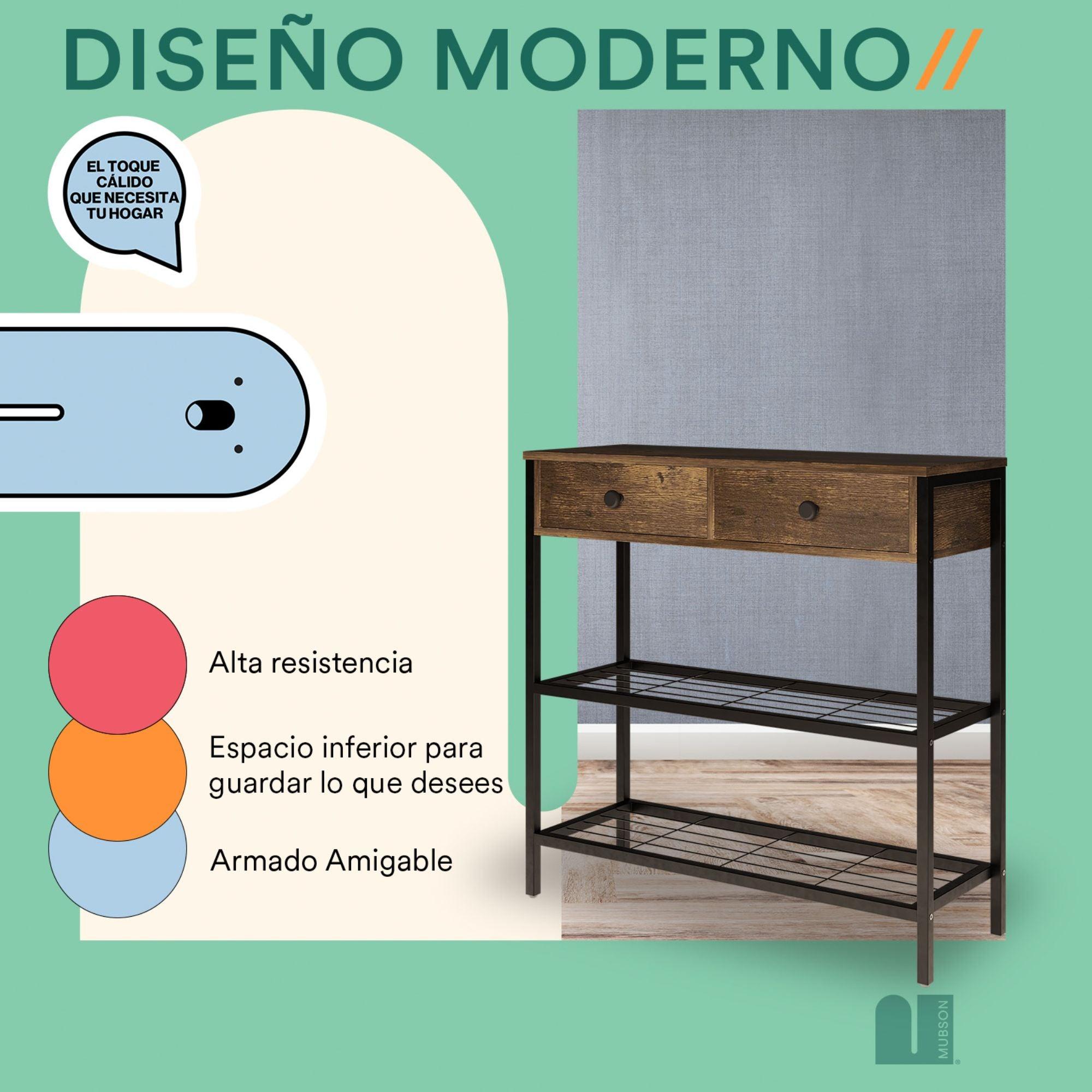 Credenza Recibidor Doble para Sala o Pasillo. Bufetera para Comedor Arezzo