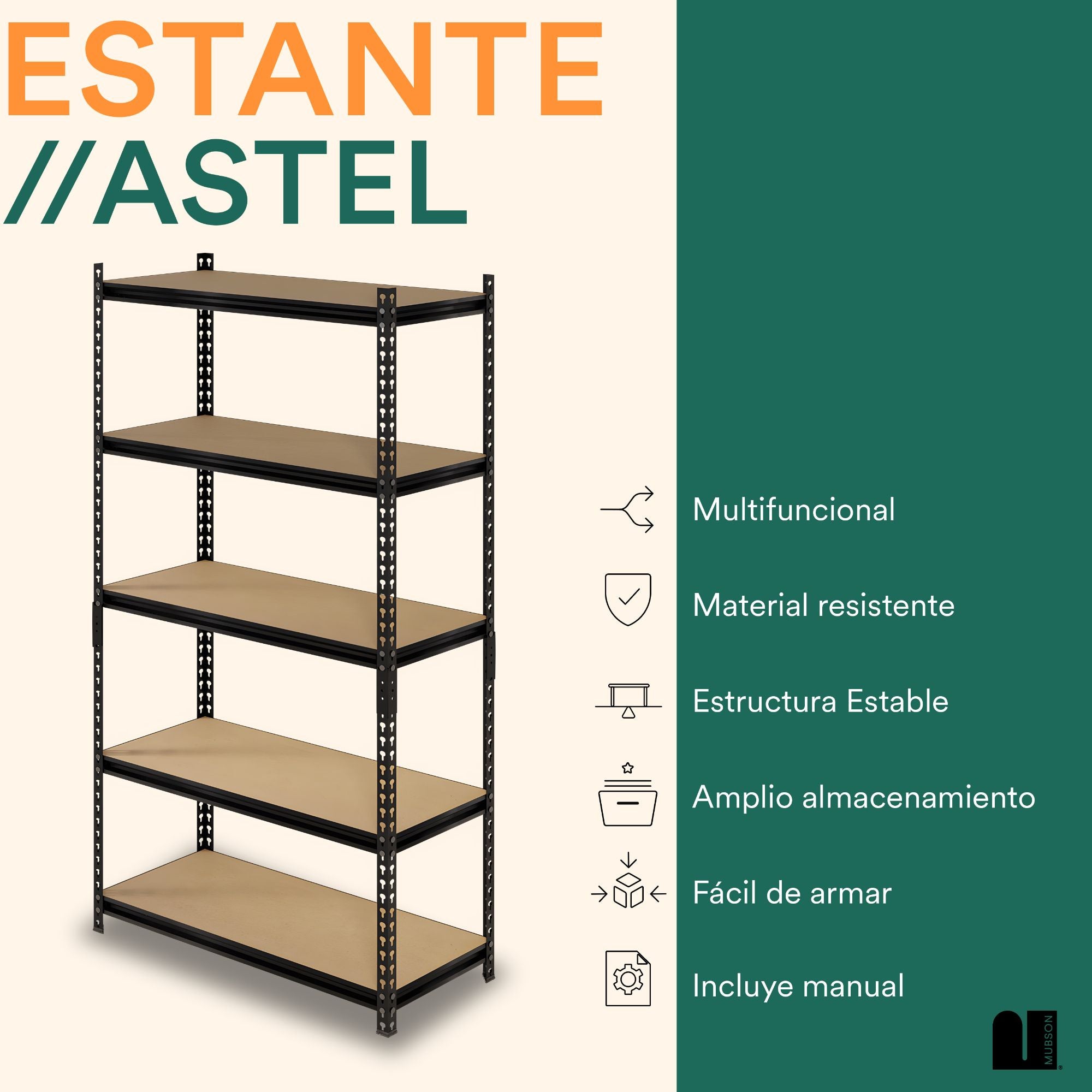 Estante Organizador. Anaquel Multiusos Astel