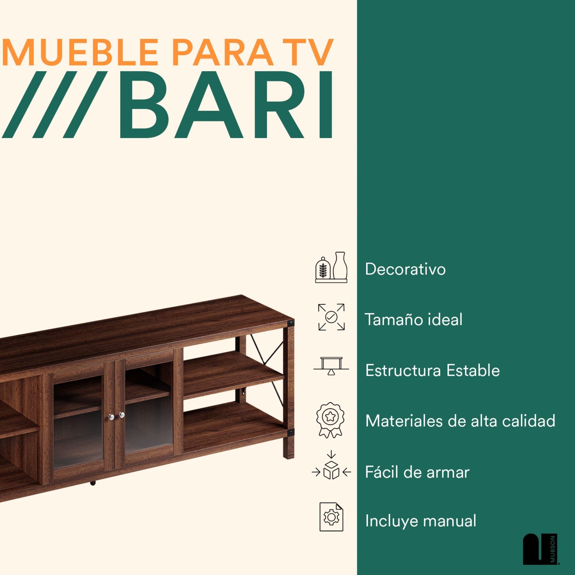 Mesa para TV. Centro de Entretenimiento Bari