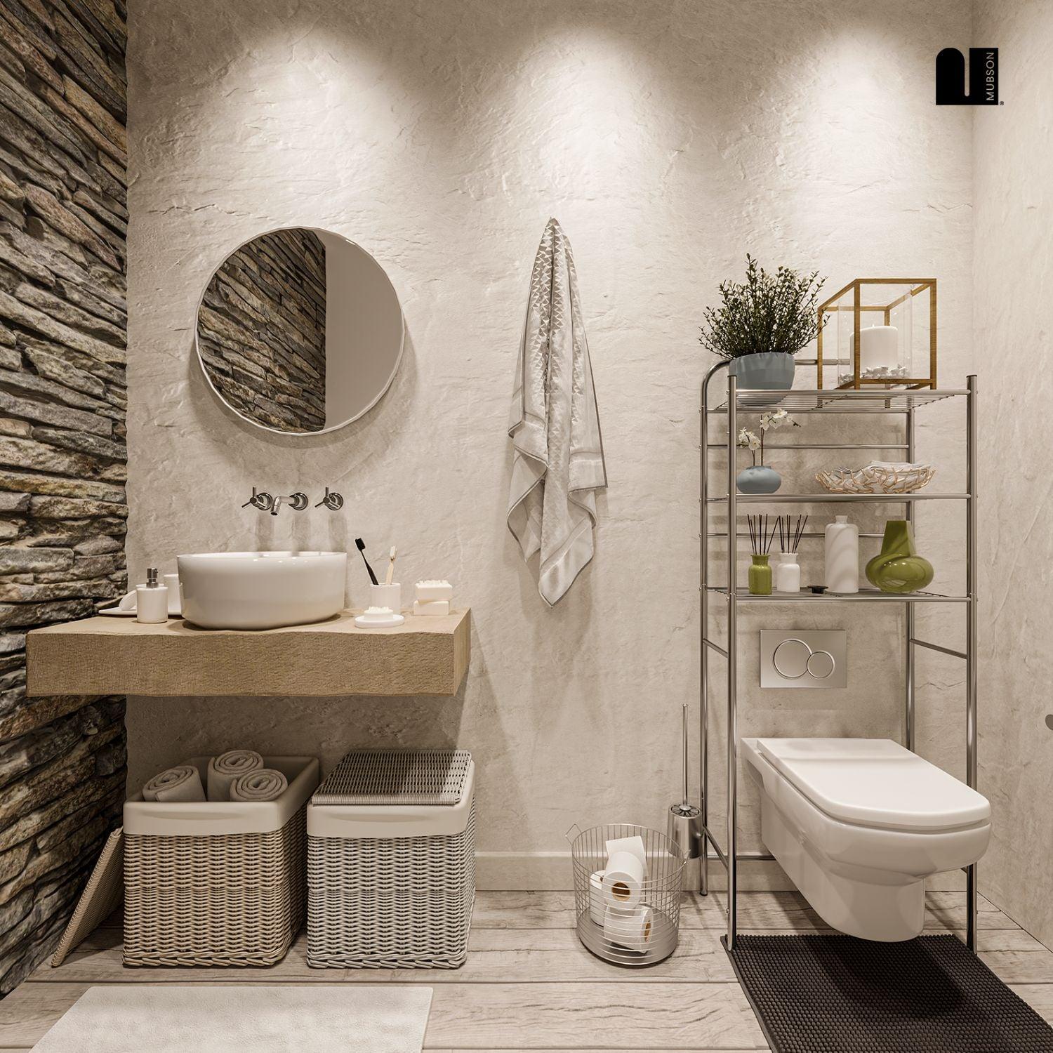 Estante para Baño. Estante Organizador con 3 Repisas Clin