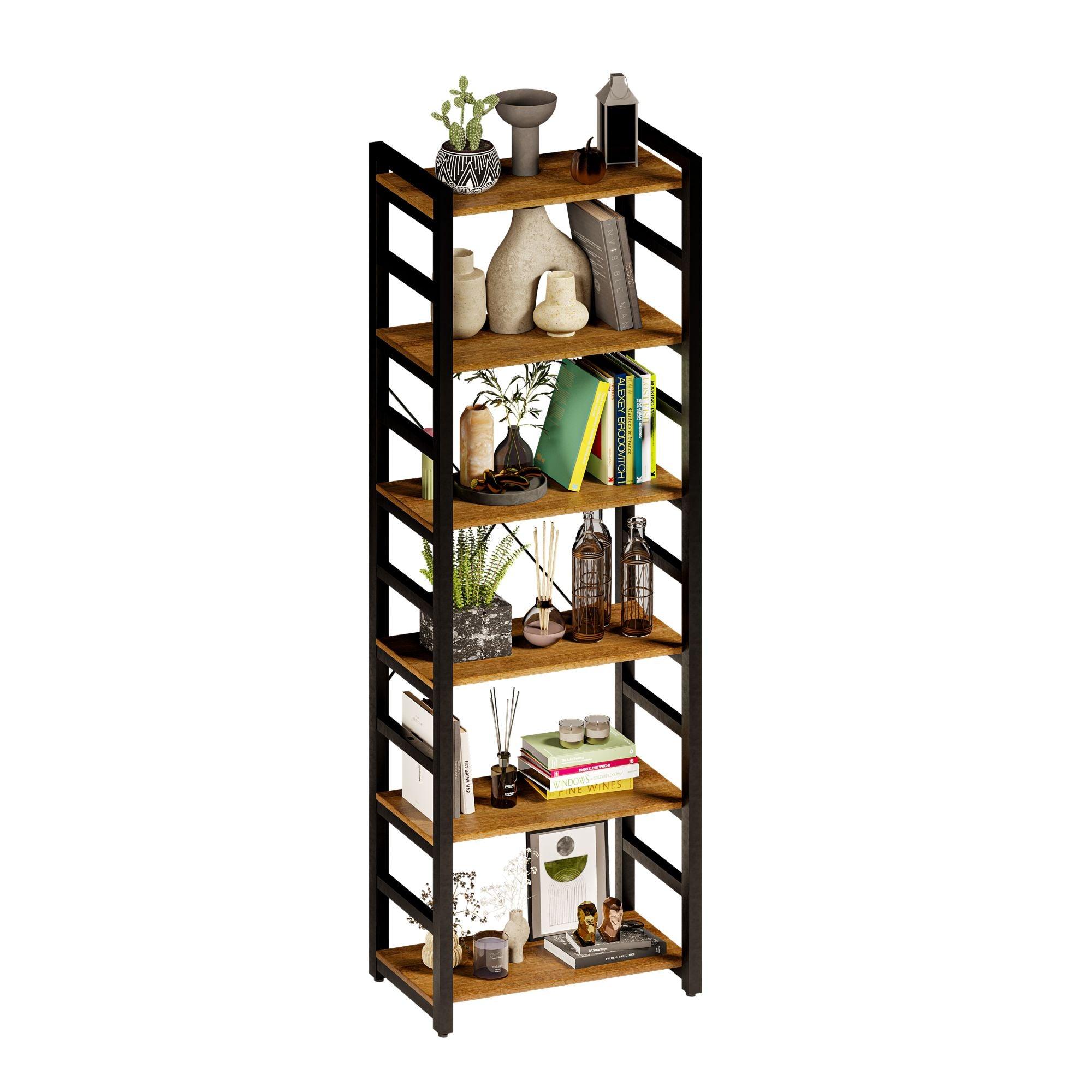 Librero Organizador con 6 Repisas. Estante Dante