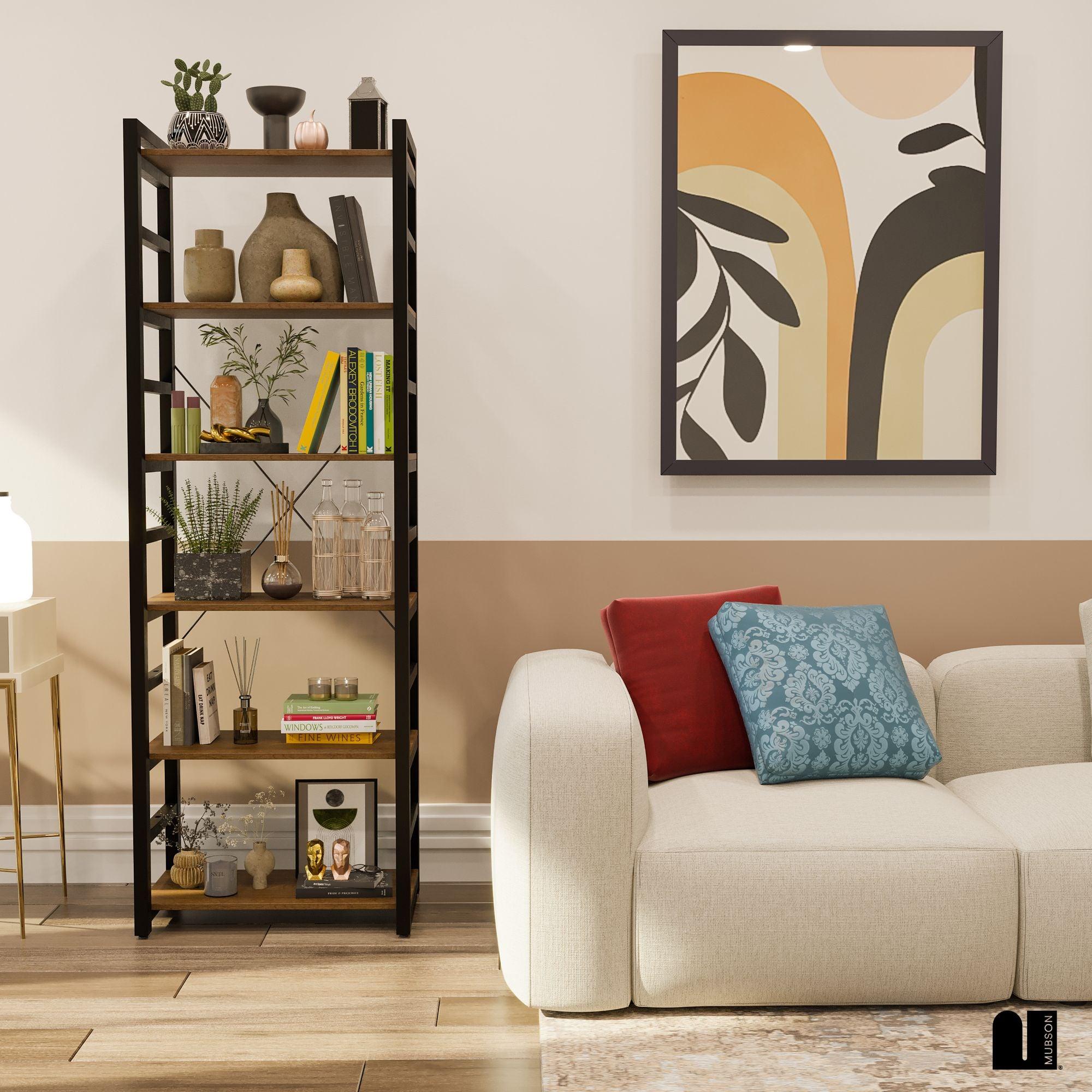 Librero Organizador con 6 Repisas. Estante Dante