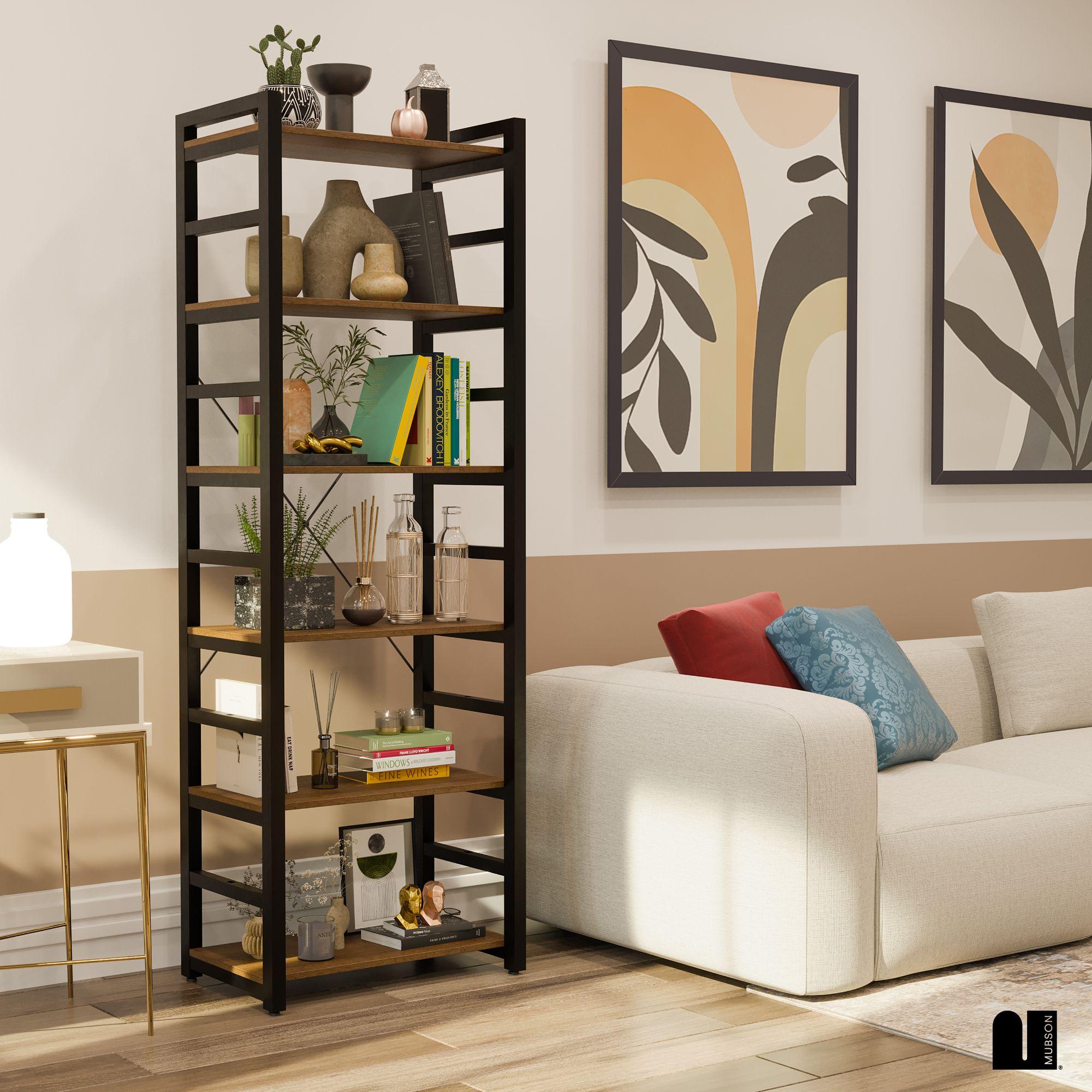 Librero Organizador con 6 Repisas. Estante Dante