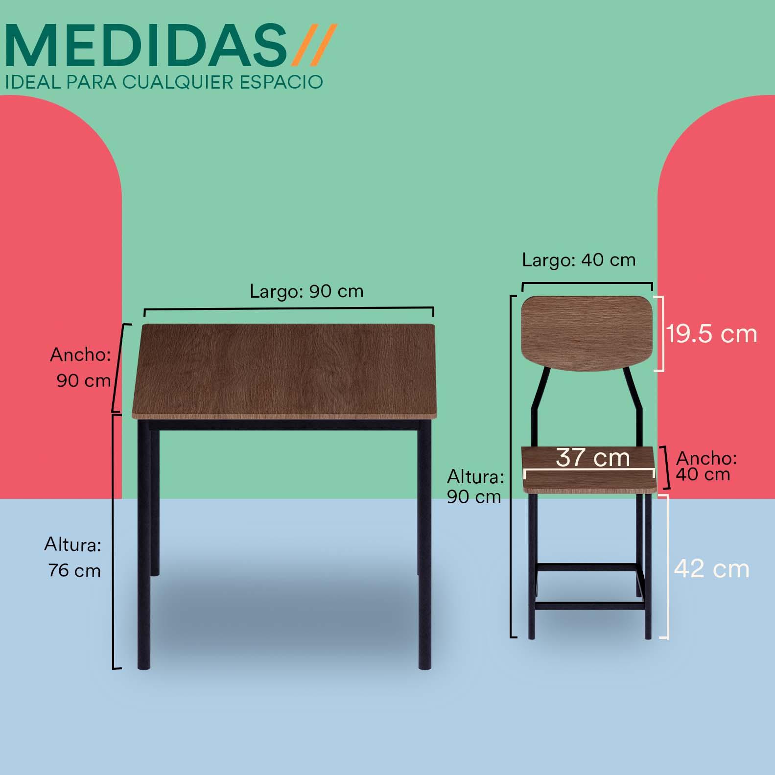 Comedor 4 Sillas Pequeño. Antecomedor Decco