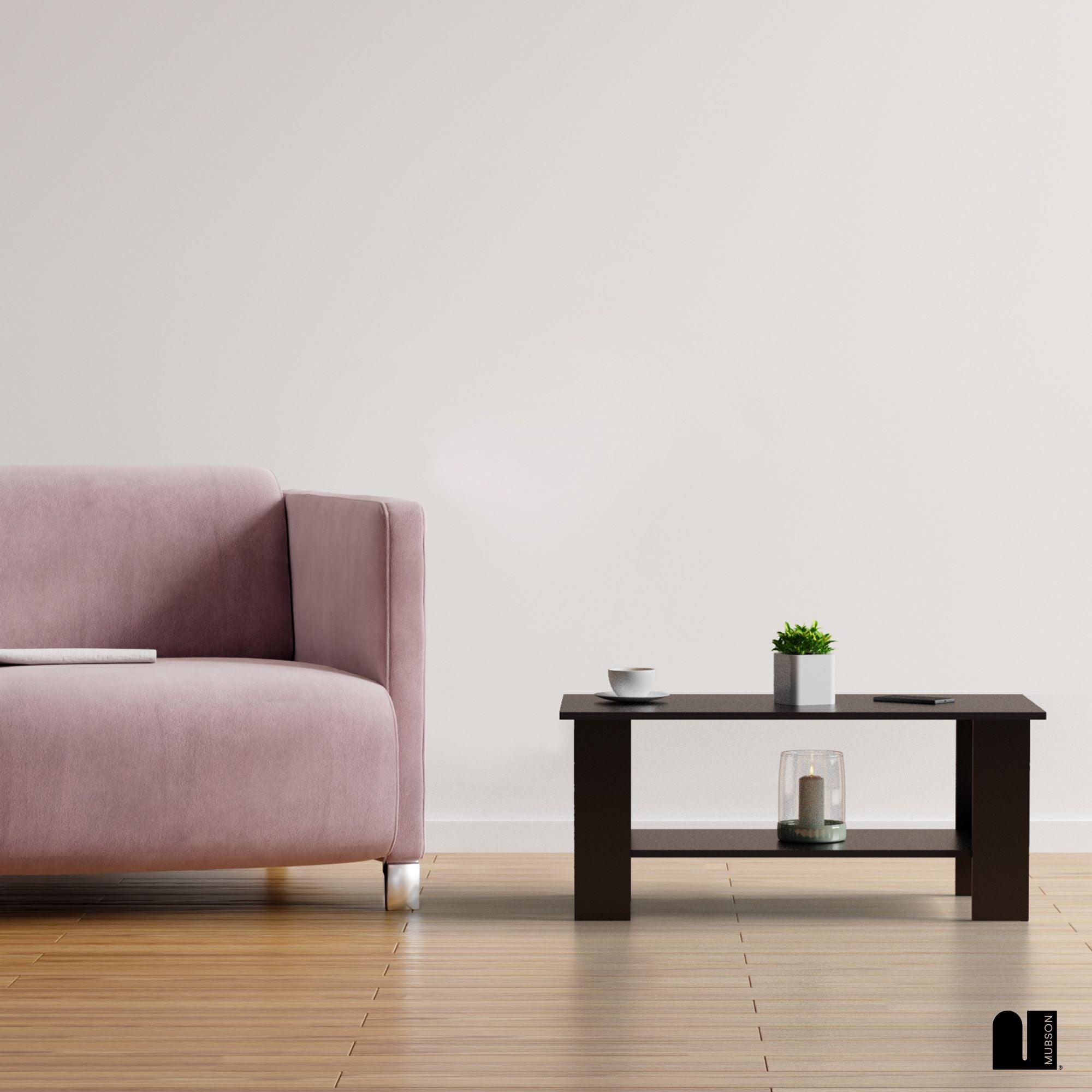 Mesa de Centro con Doble Repisa. Mesa de Centro para Sala Erin