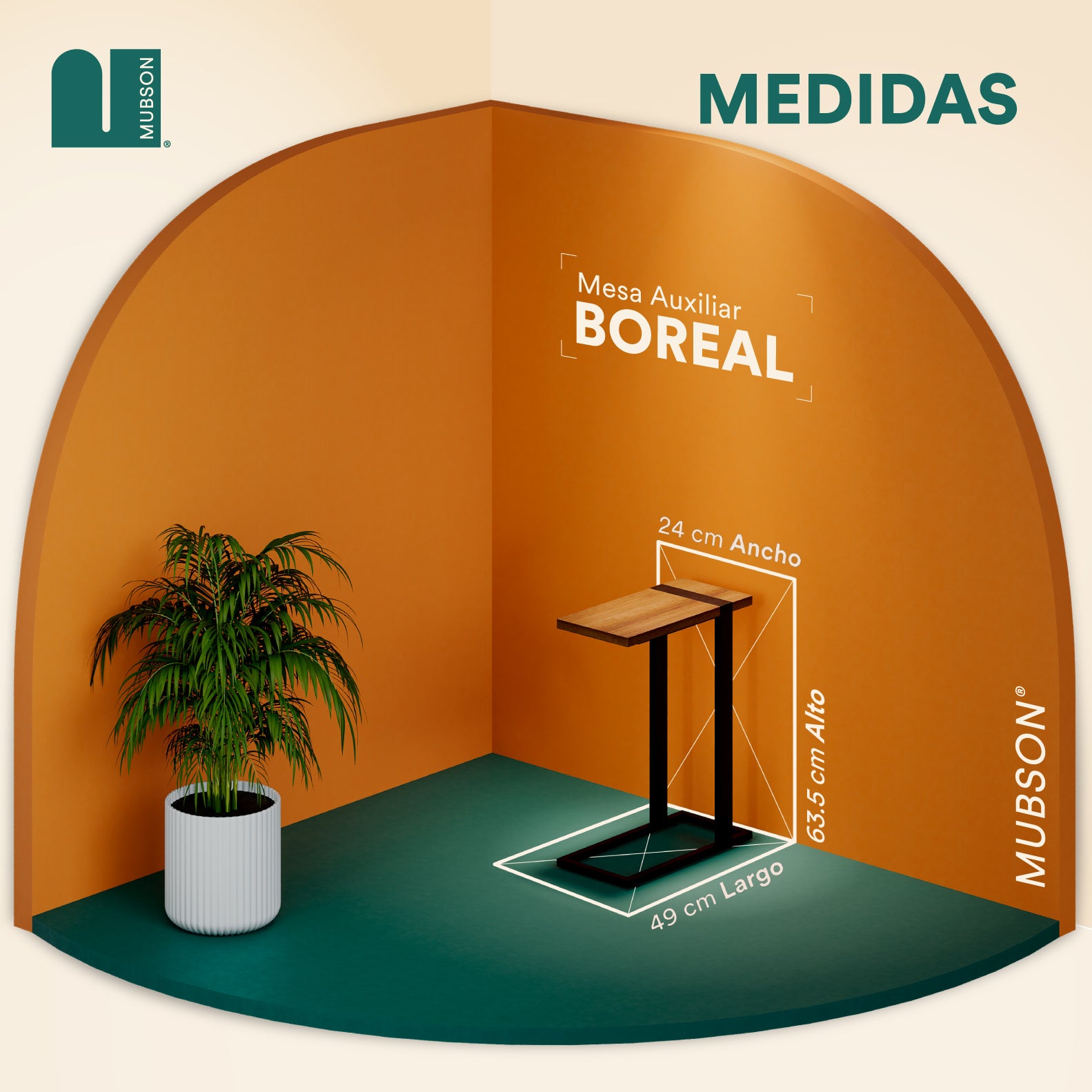 Mesa Auxiliar. Mesa Lateral Boreal