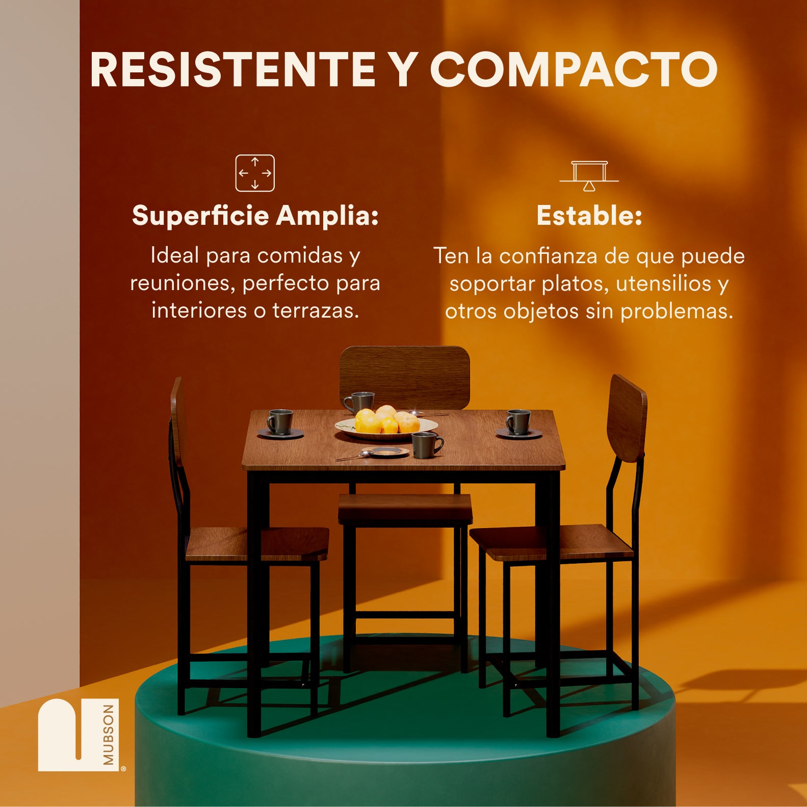 Comedor 4 Sillas Pequeño. Antecomedor Decco
