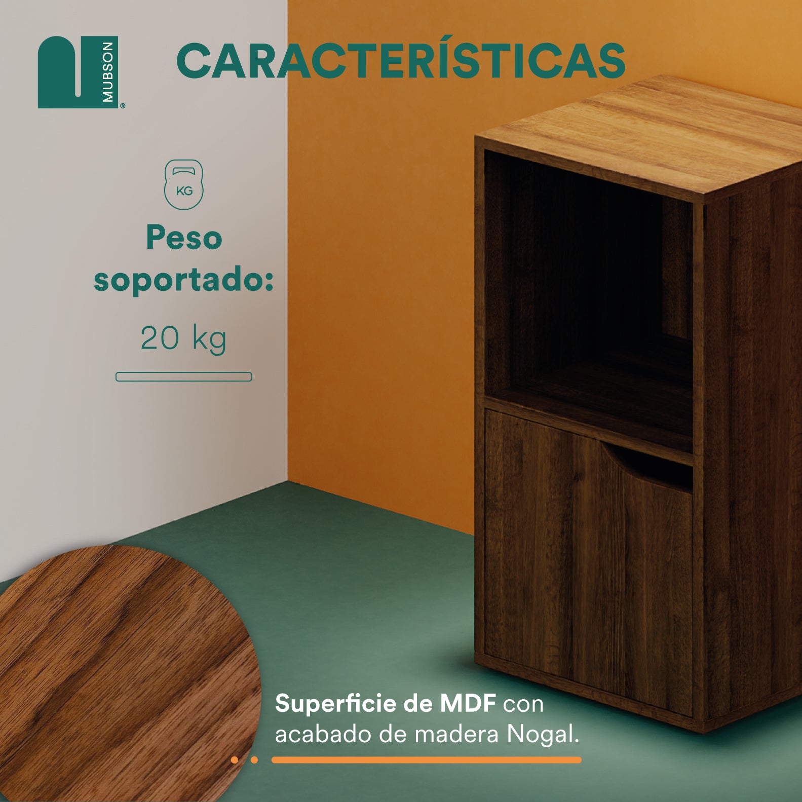 Buro para Recamara. Buro Mesa de Noche Omura