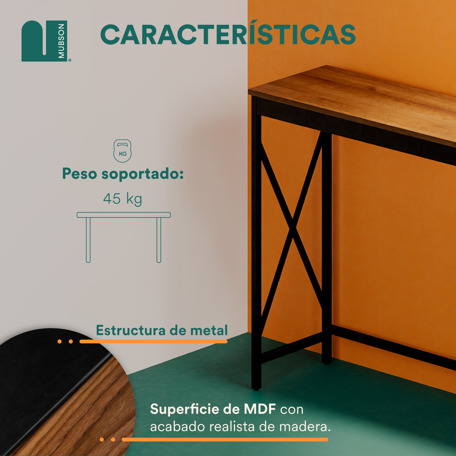 Credenza Recibidor para Sala o Pasillo. Bufetera para Comedor Rekka