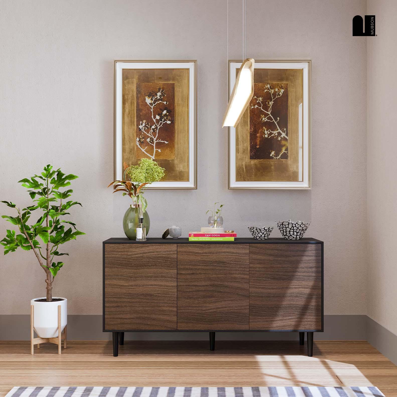 Credenza Recibidor de Madera para Sala o Pasillo. Bufetera para Comedor Gleza