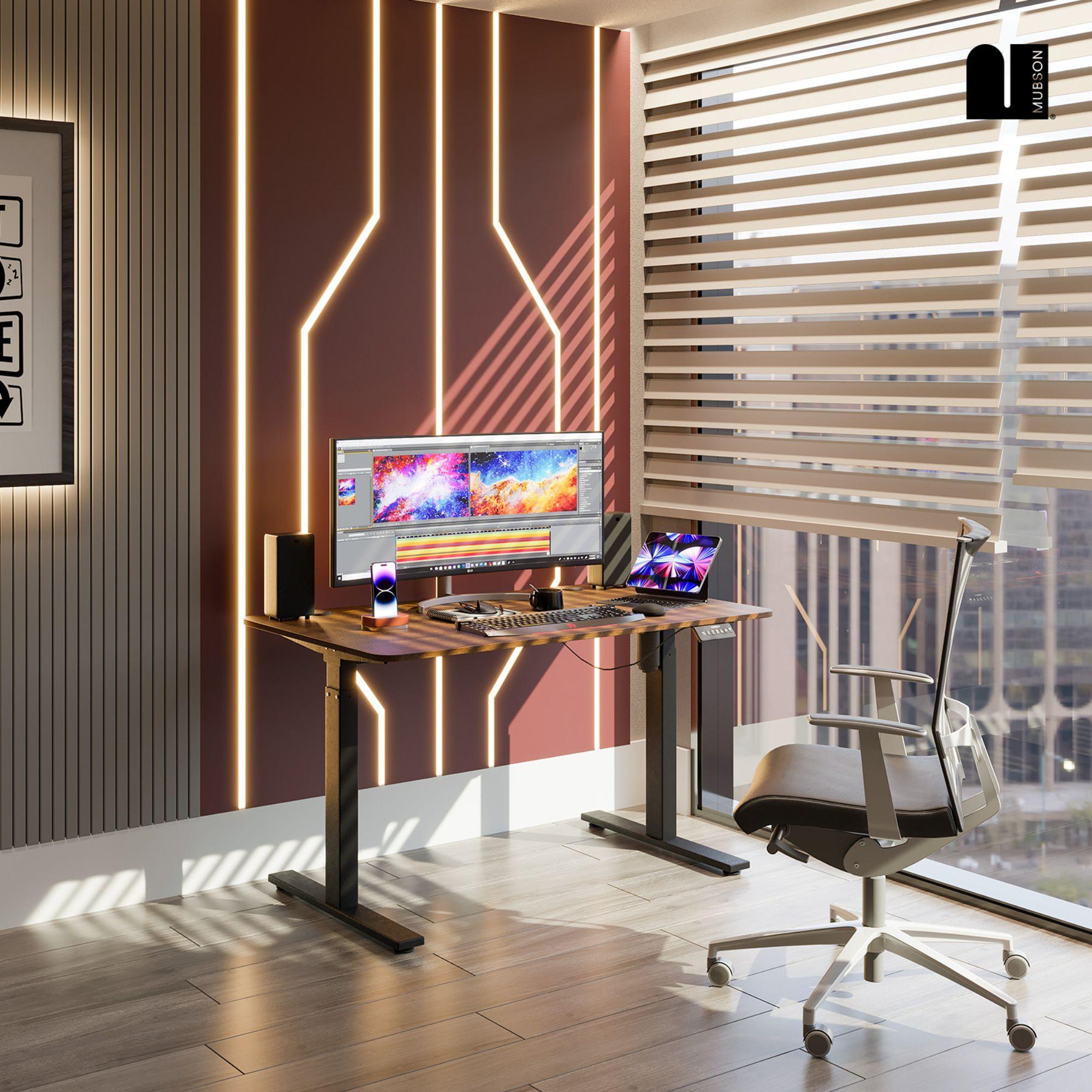 Escritorio Elevable Automático Gamer o de Oficina. Mesa de Trabajo Grim