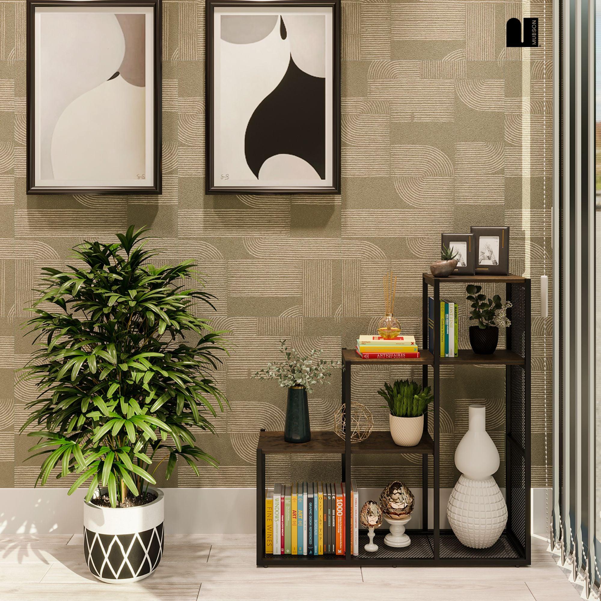 Librero Pequeño Minimalista. Estante de 3 Repisas Jaya