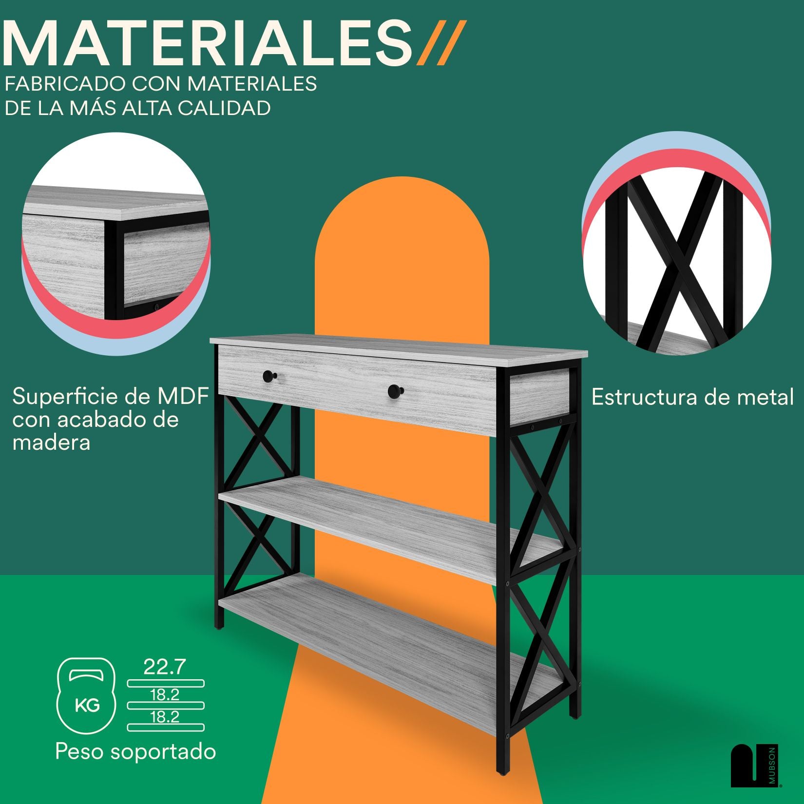 Credenza Recibidor para Sala, Recamara o Pasillo Kalo