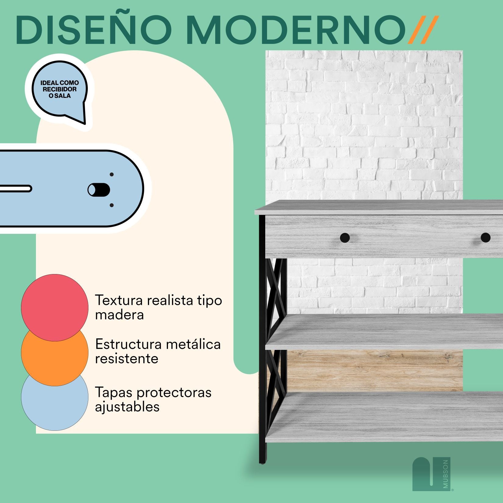 Credenza Recibidor para Sala, Recamara o Pasillo Kalo