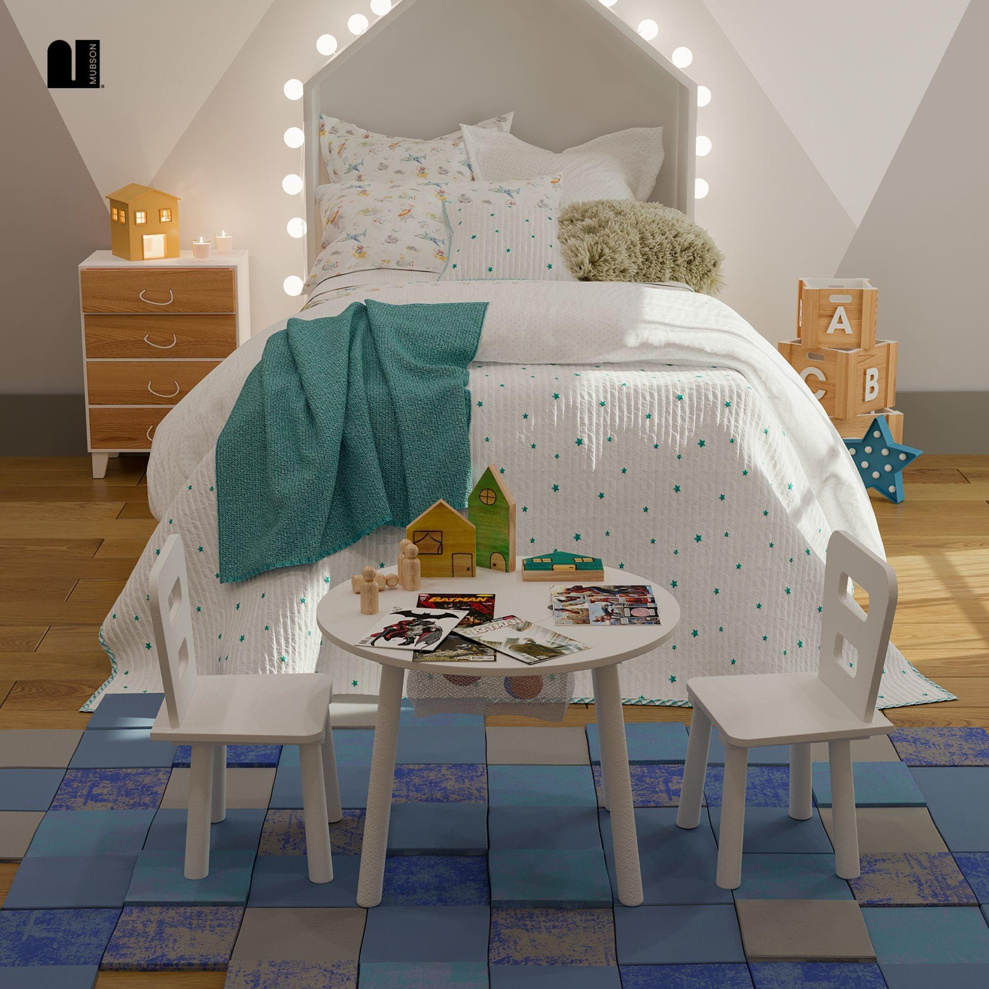 Mesa para Niños. Mesa Infantil con 2 Sillas Kami