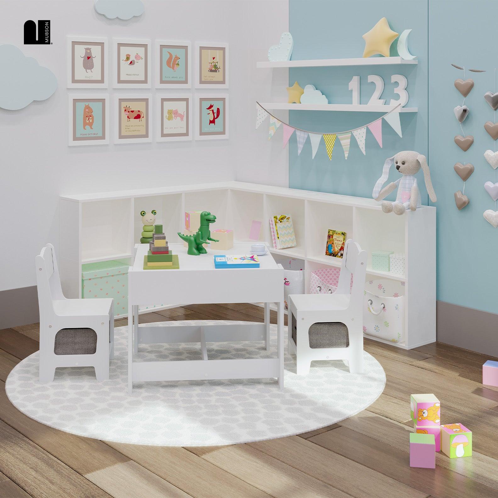 Mesa para Niños. Mesa Infantil con 2 Sillas Lommy