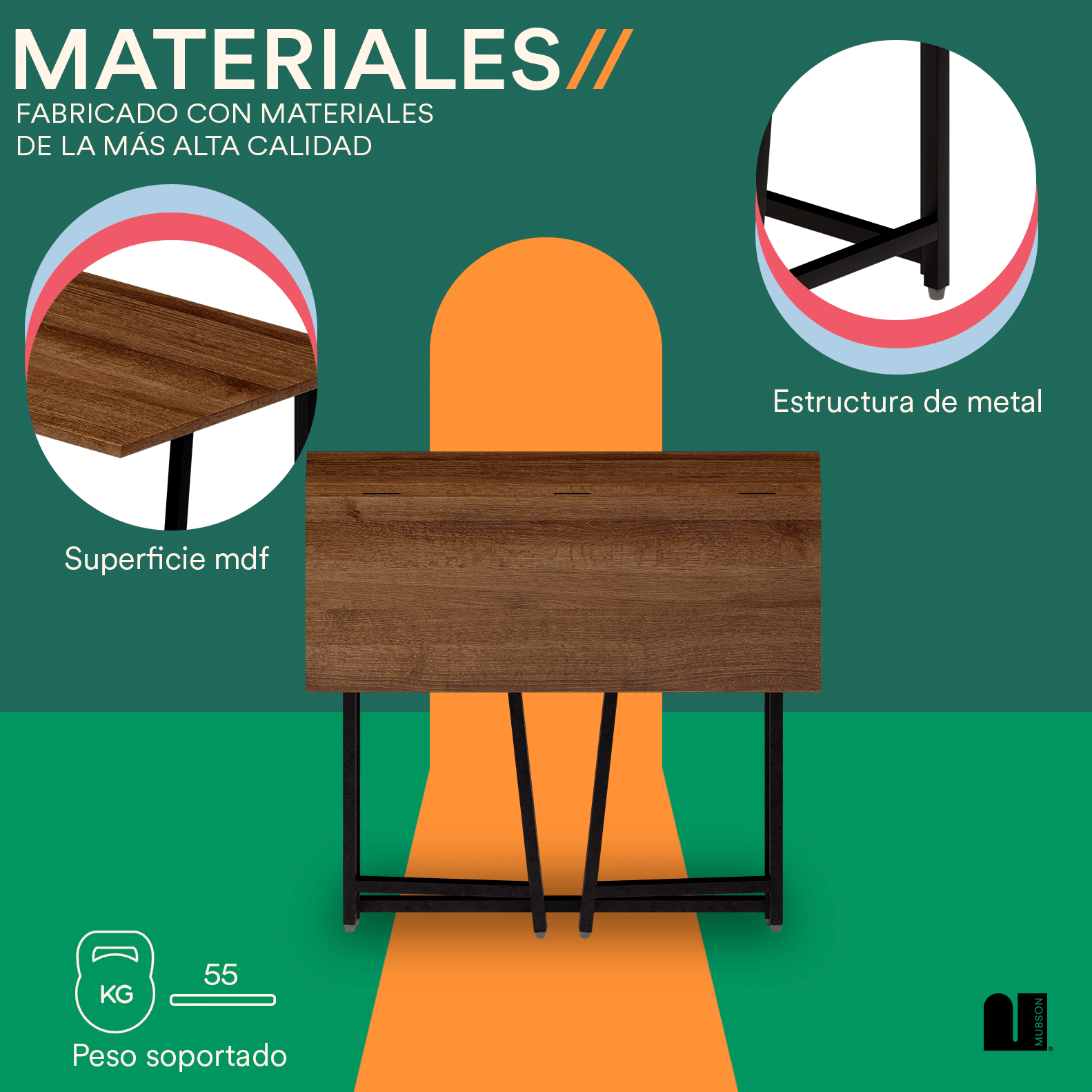 Escritorio para Computadora Minimalista. Escritorio Plegable Luzda