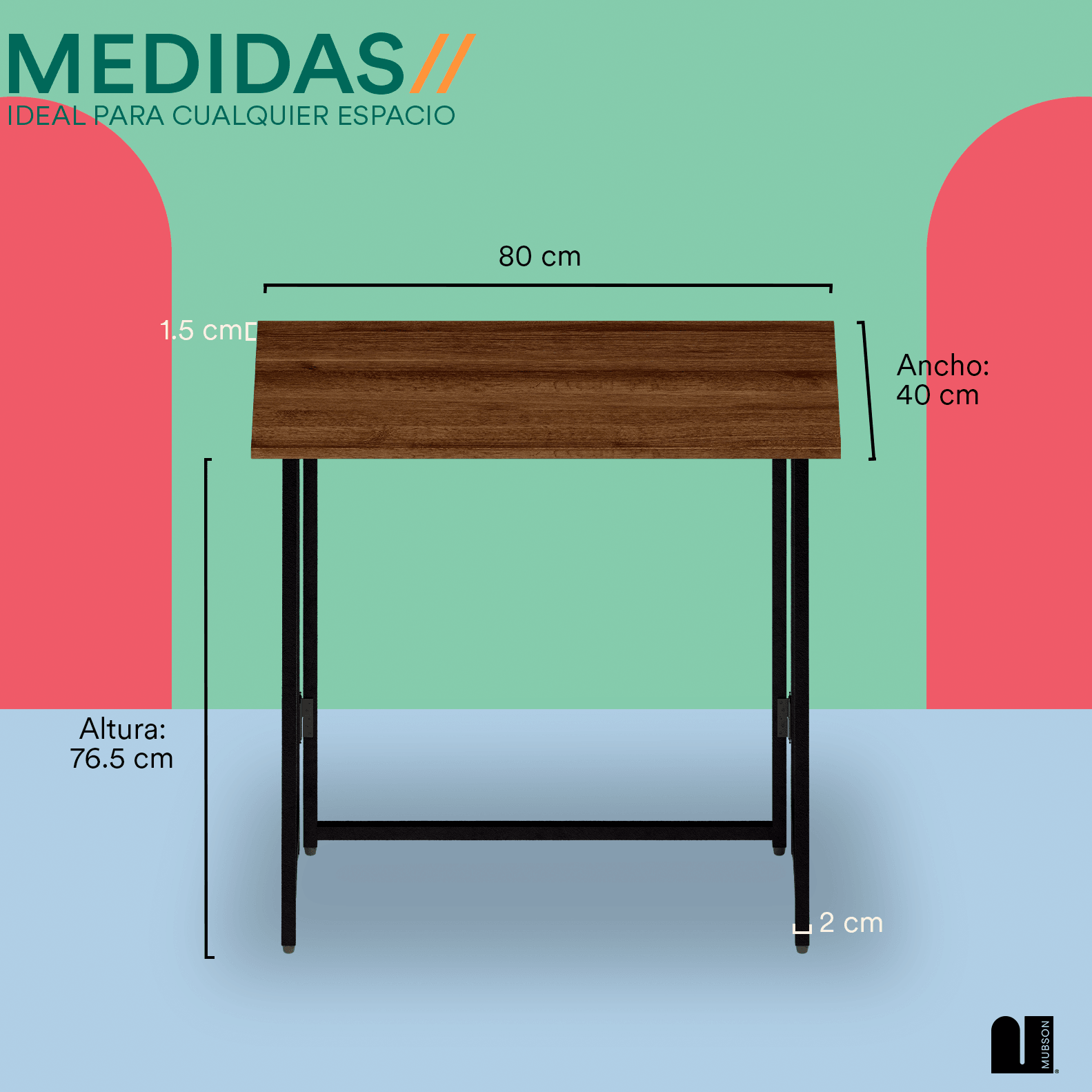 Escritorio para Computadora Minimalista. Escritorio Plegable Luzda