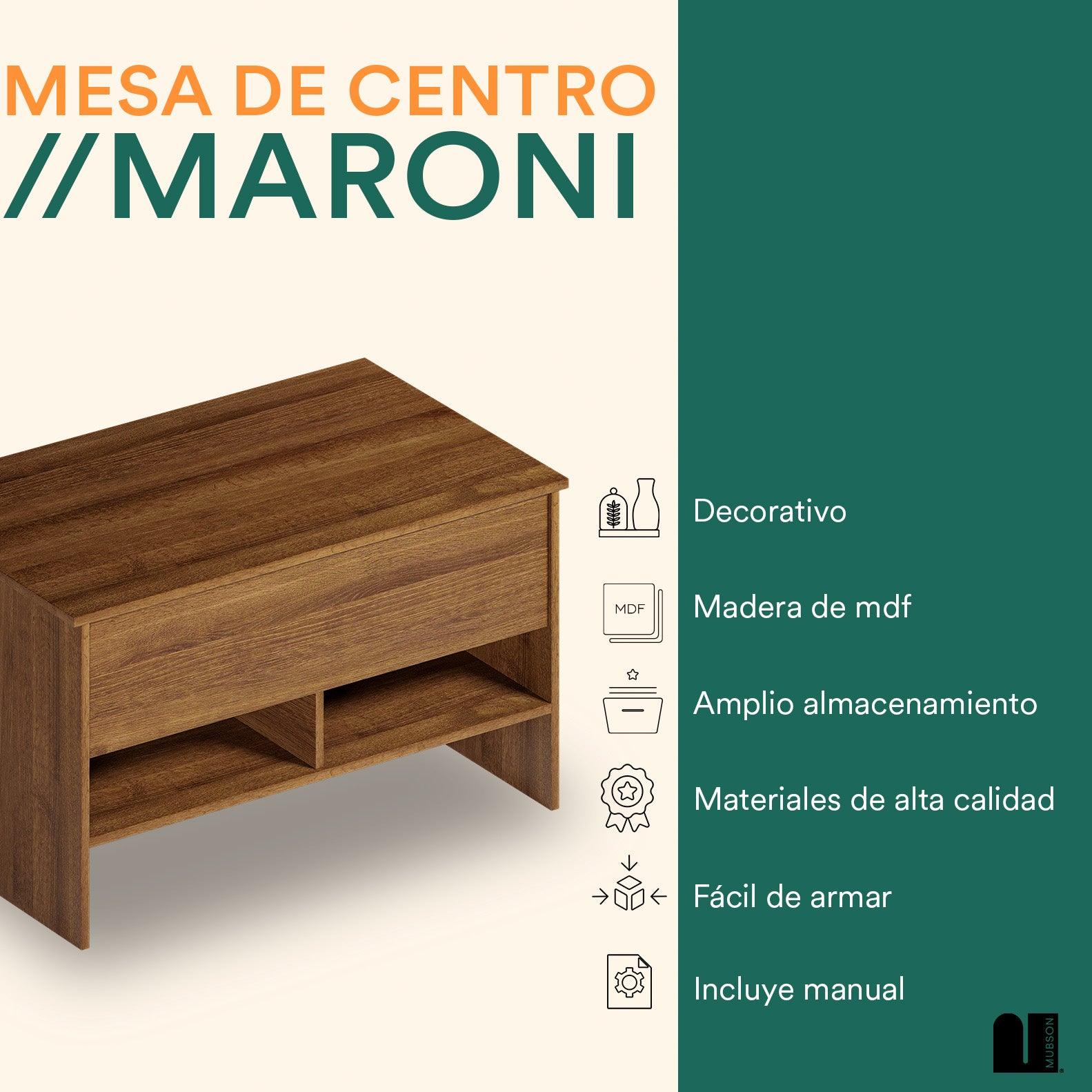 Mesa de Centro con compartimento secreto. Mesa de Centro para Sala Maroni