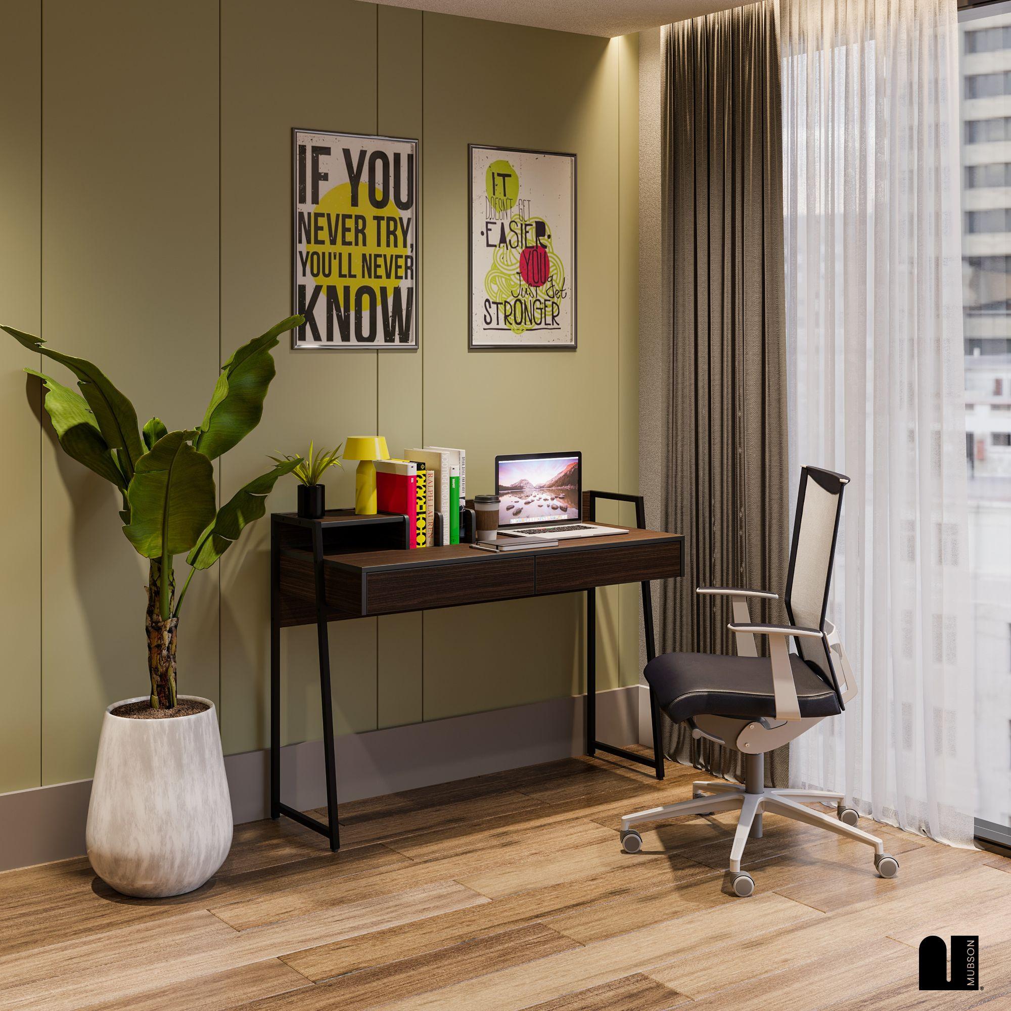 Escritorio para Computadora Minimalista. Escritorio con Cajones Maliketh