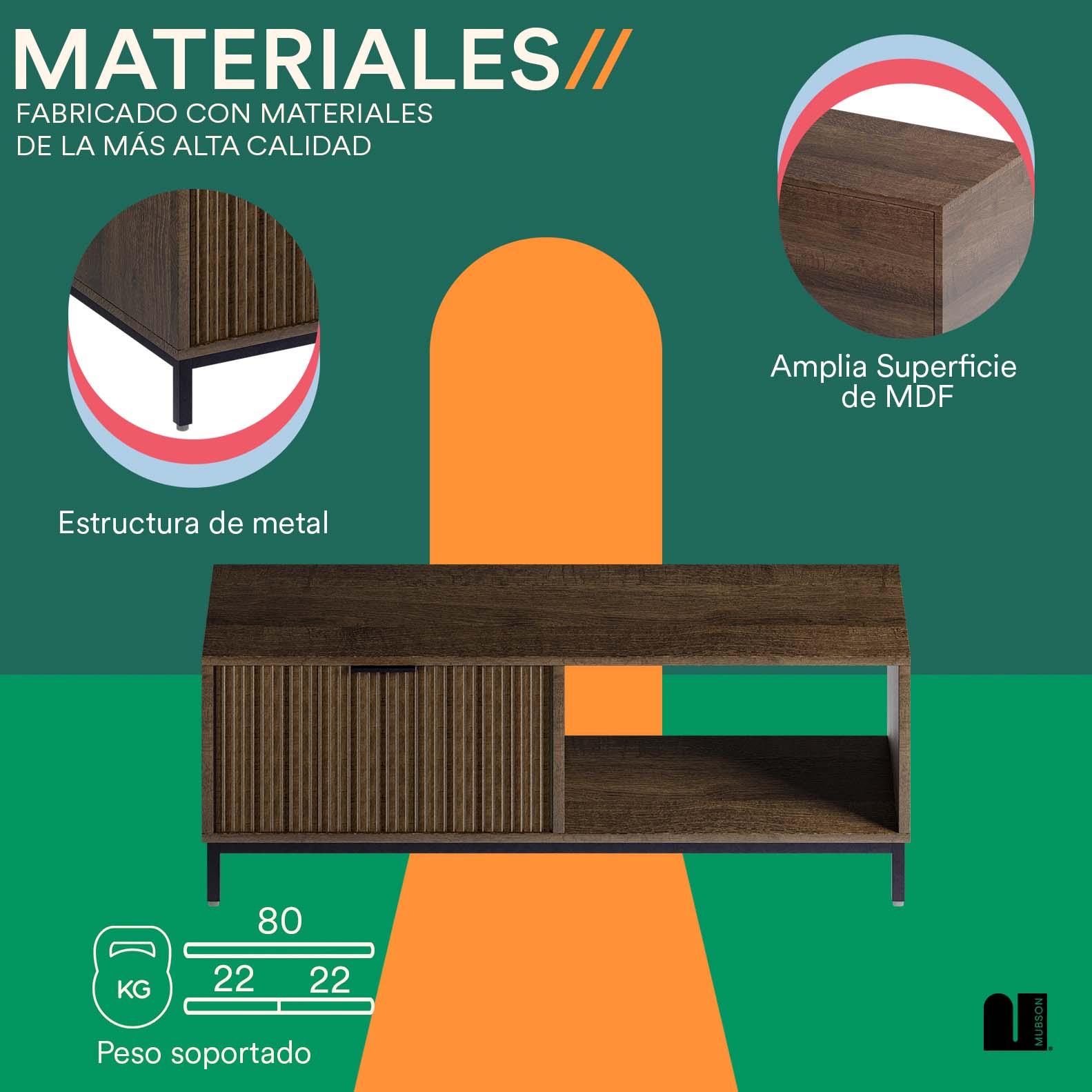 Mesa para TV 32 a 45 Pulgadas. Centro de Entretenimiento Niza