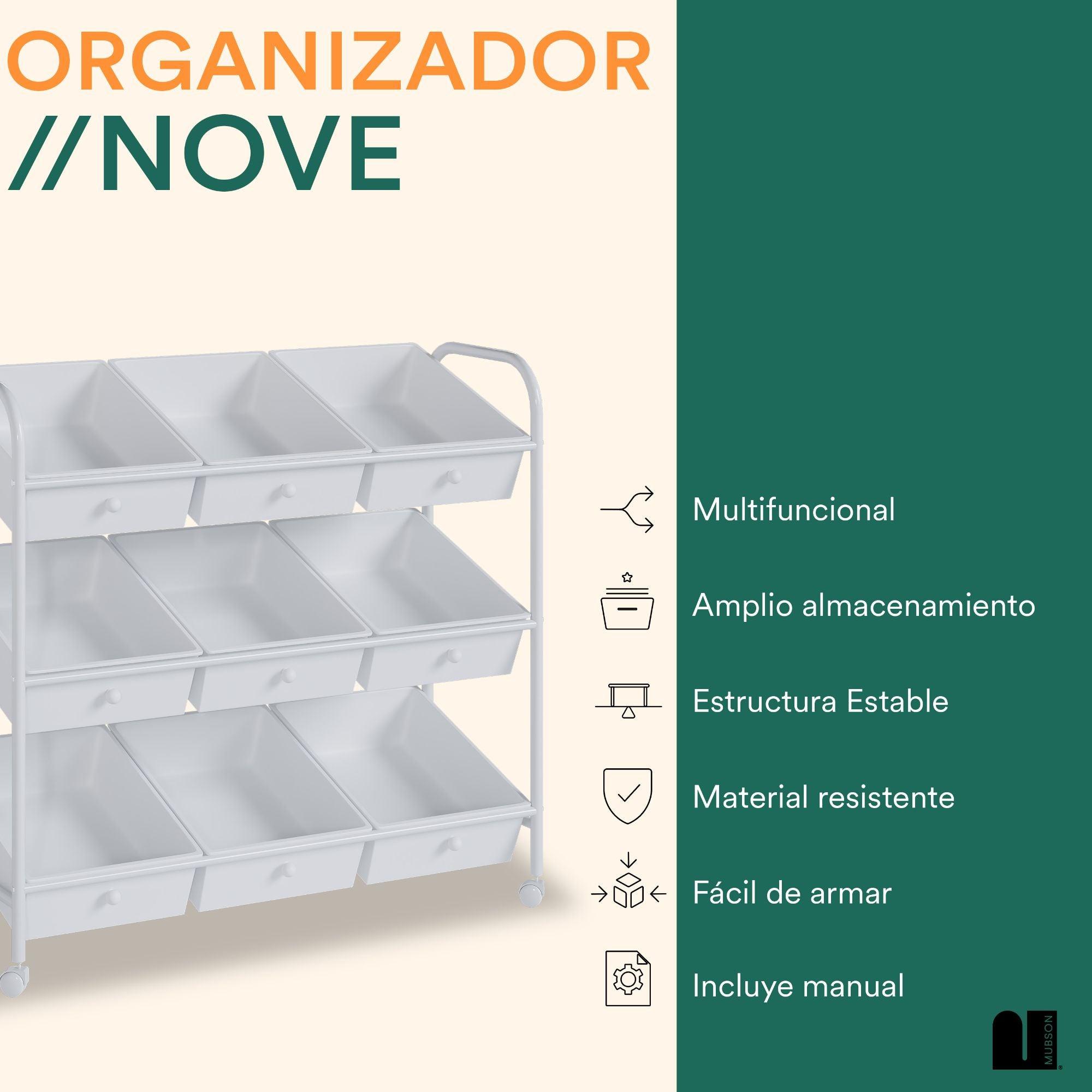 Juguetero Organizador con 9 Cajones Nove