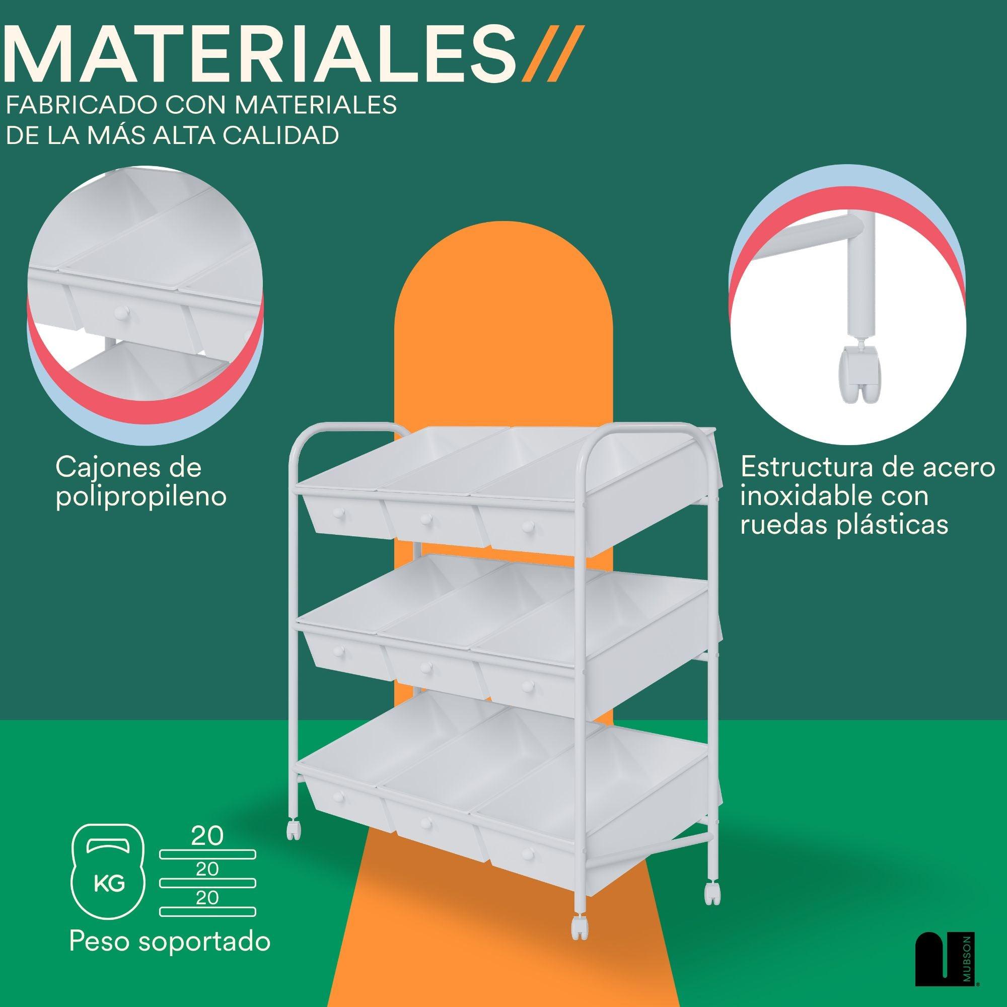 Juguetero Organizador con 9 Cajones Nove