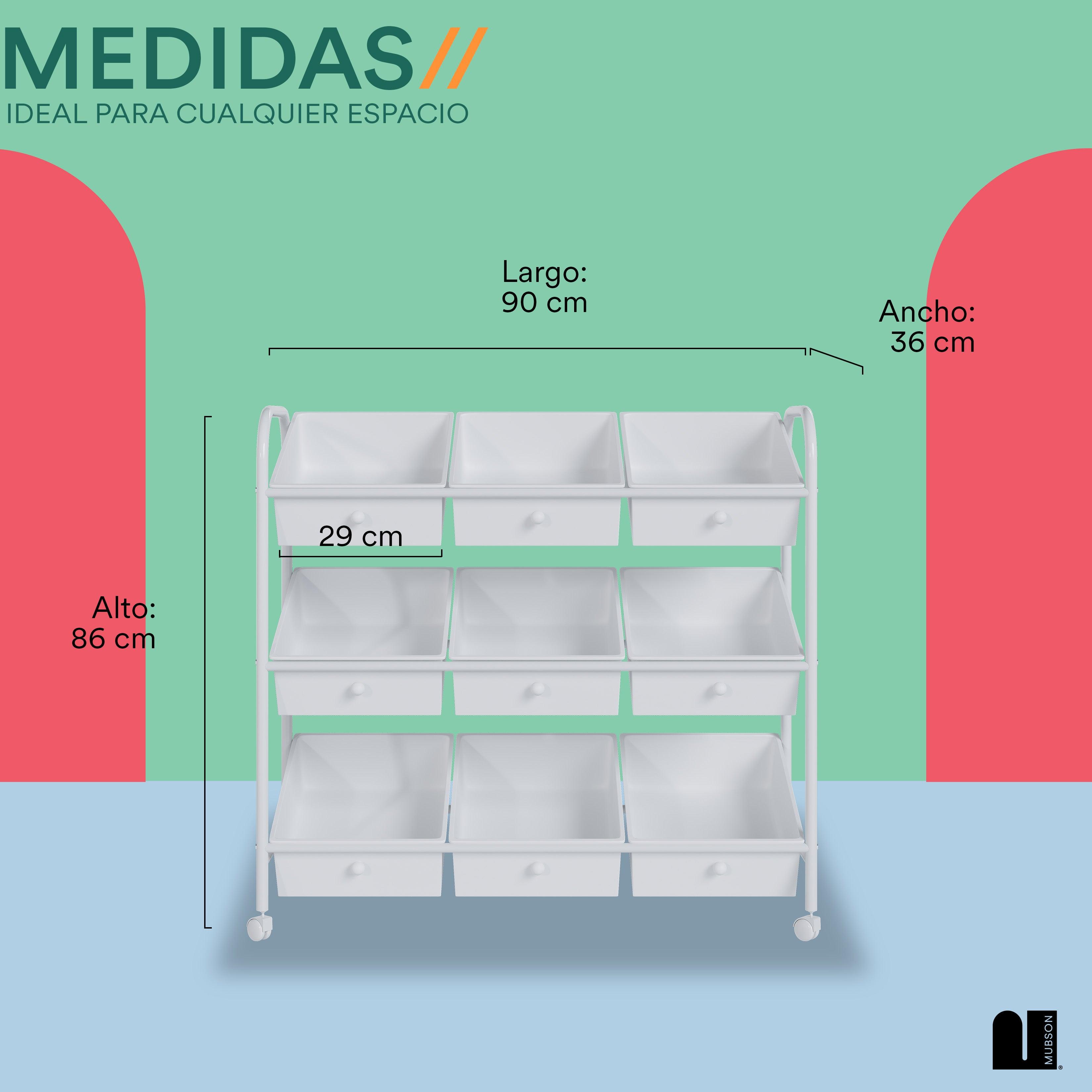 Juguetero Organizador con 9 Cajones Nove