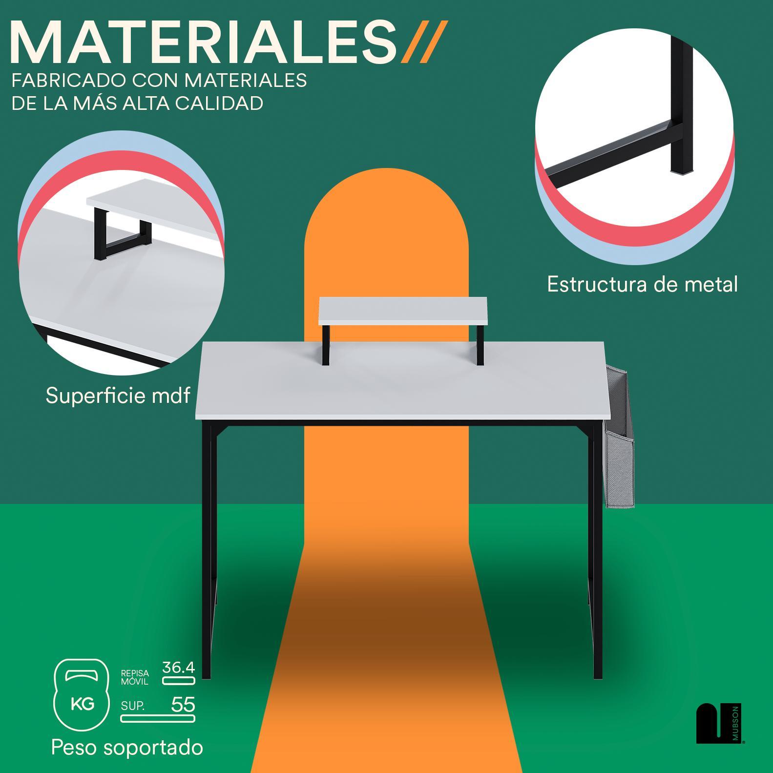 Escritorio para Computadora Minimalista con Archivero Lateral Olten