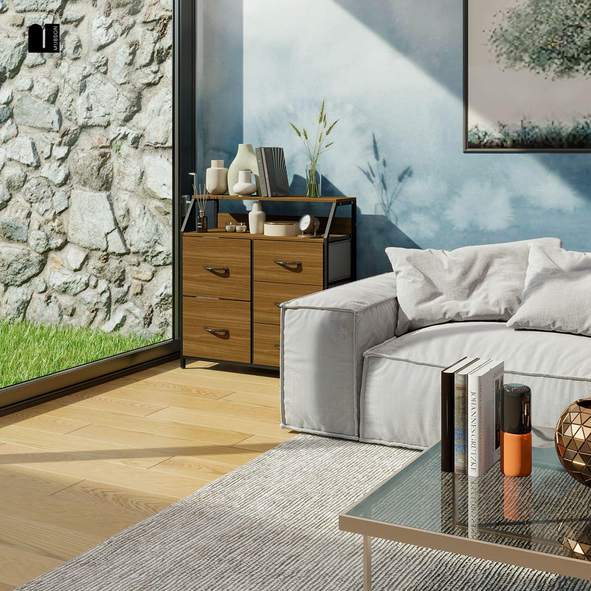 Cajonera. Comoda de Madera con 5 Cajones. Chifonier Osan