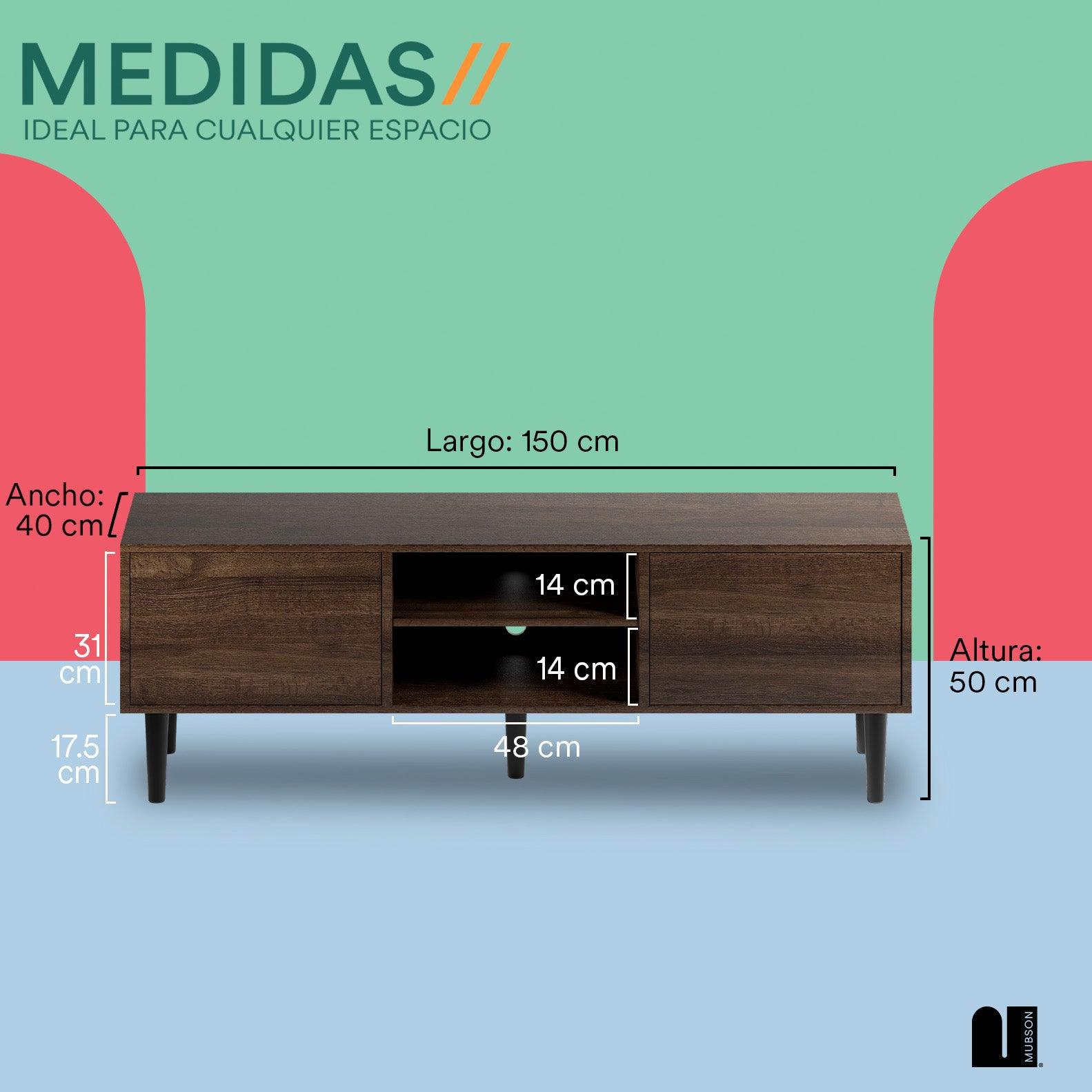 Mesa para TV 40 a 65 Pulgadas. Centro de Entretenimiento Ravena