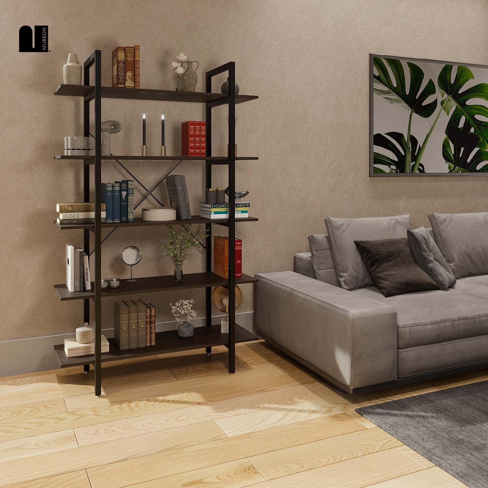 Librero Organizador con 5 Repisas. Estante Reisner