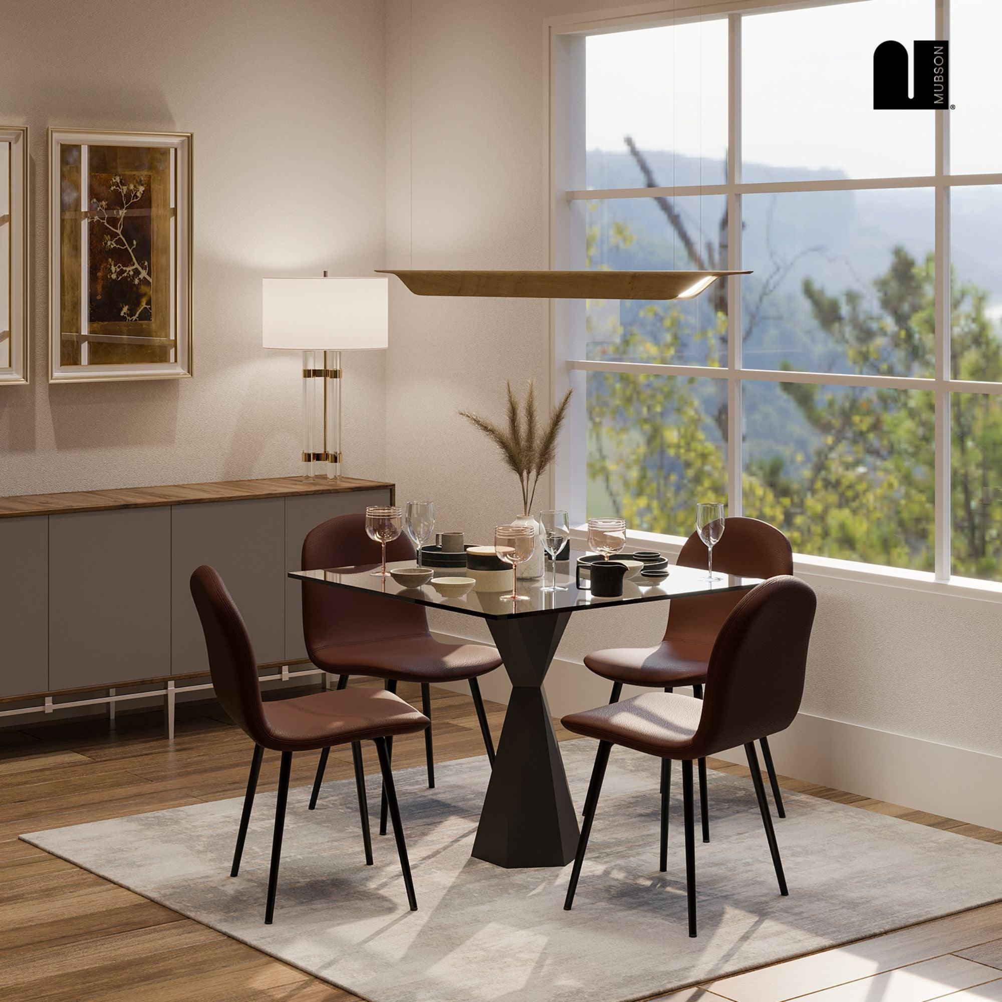 Sillas para Comedor. Set de 4 Sillas Vintage de Curpiel Sela