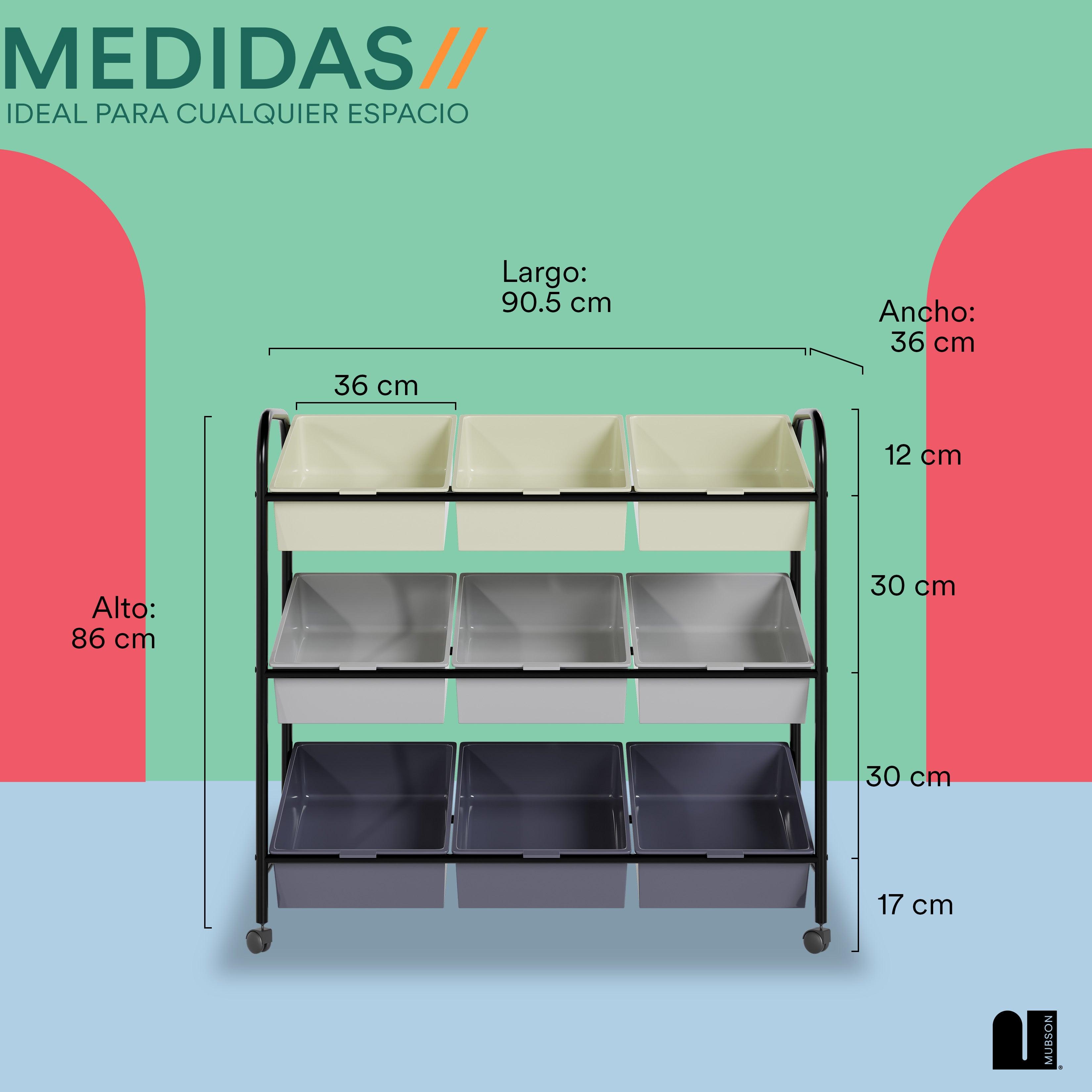 Juguetero Organizador. Juguetero con 9 Cajones Sost