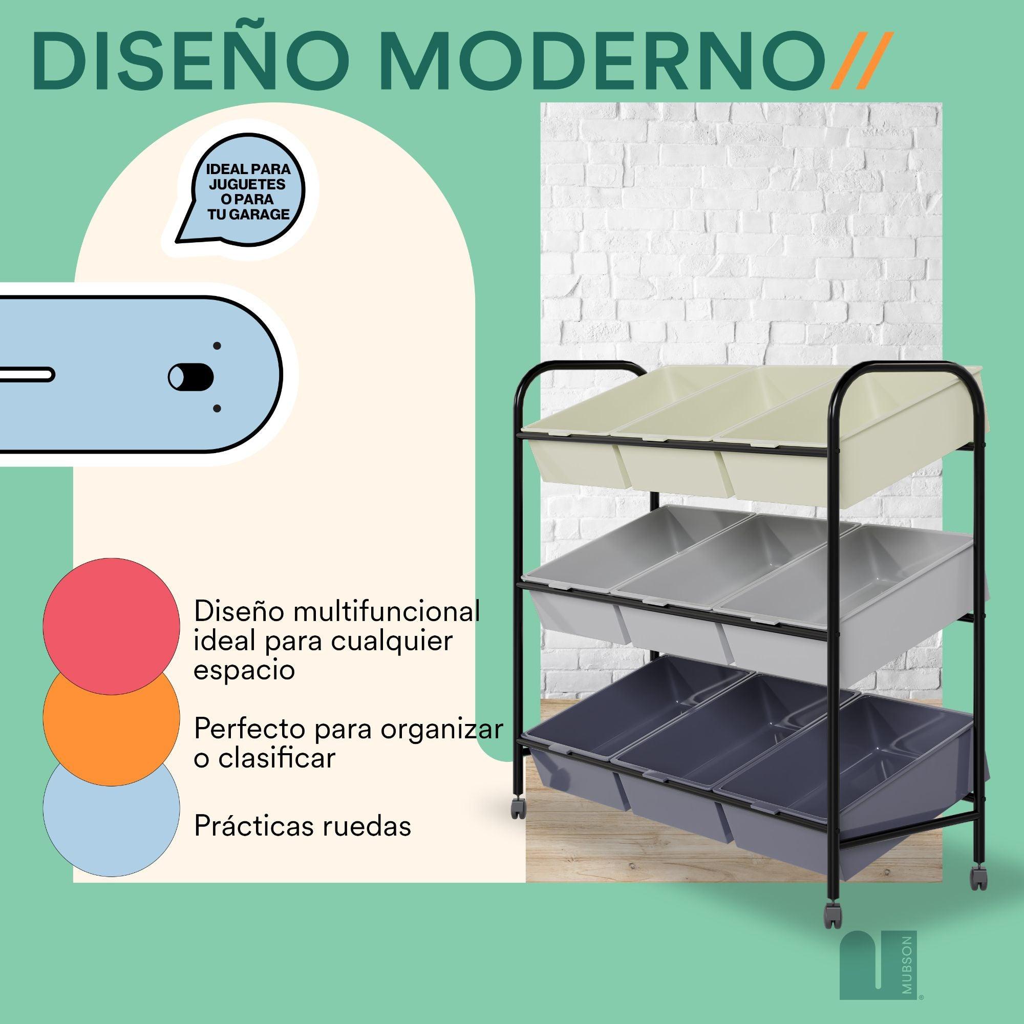 Juguetero Organizador. Juguetero con 9 Cajones Sost