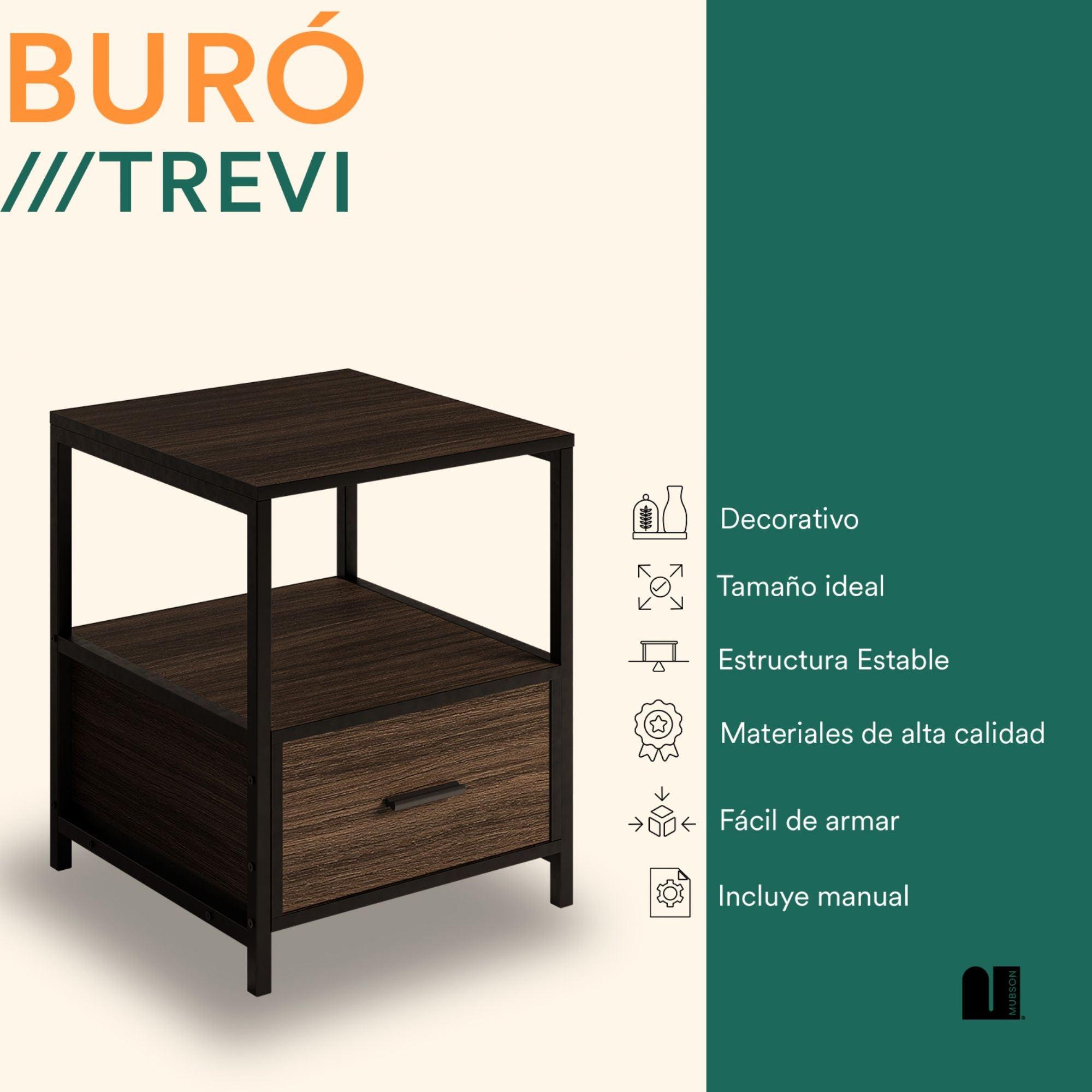 Buro para Recamara. Buro Mesa de Noche Trevi