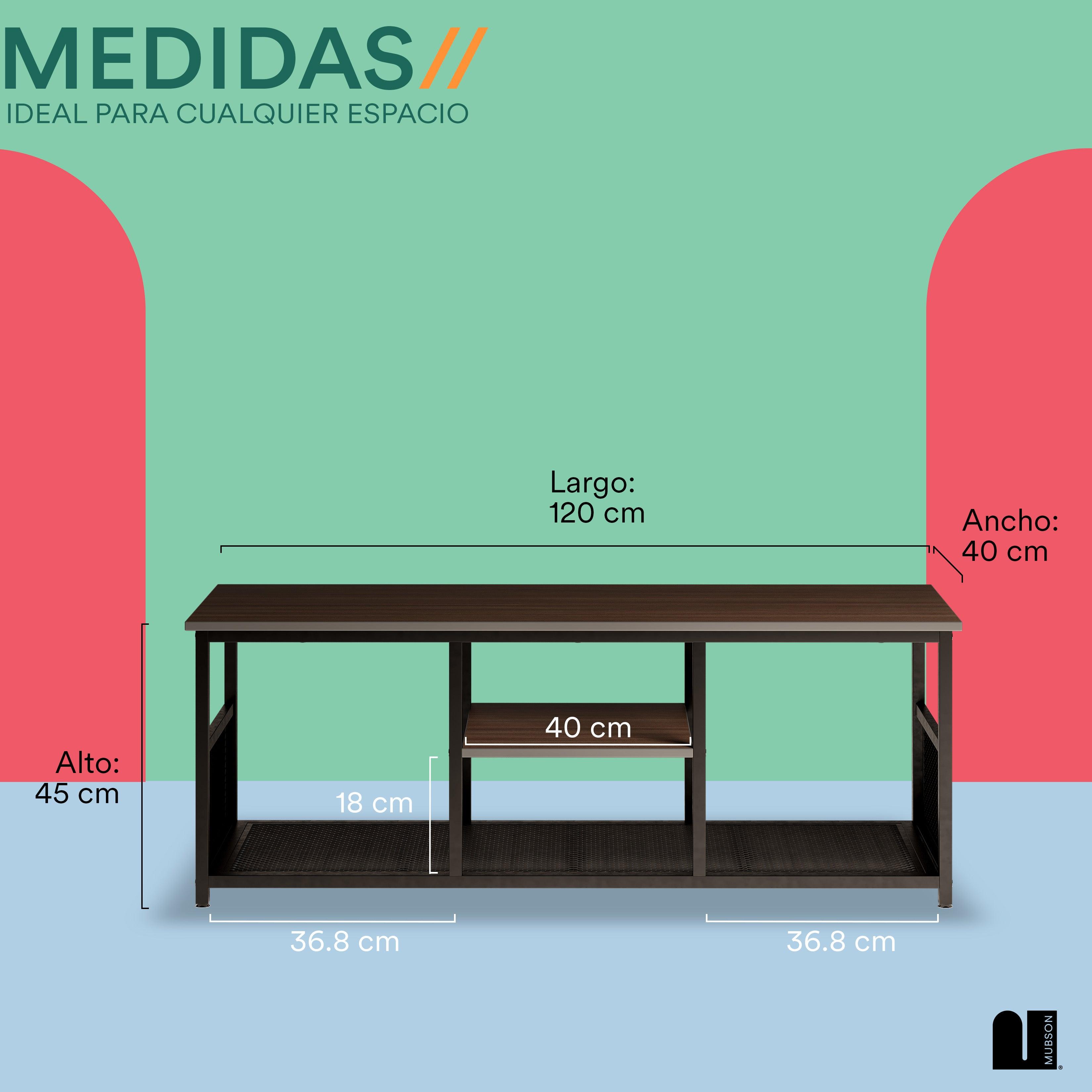 Mesa para TVs de hasta 55" -- 120x40cm Vondel