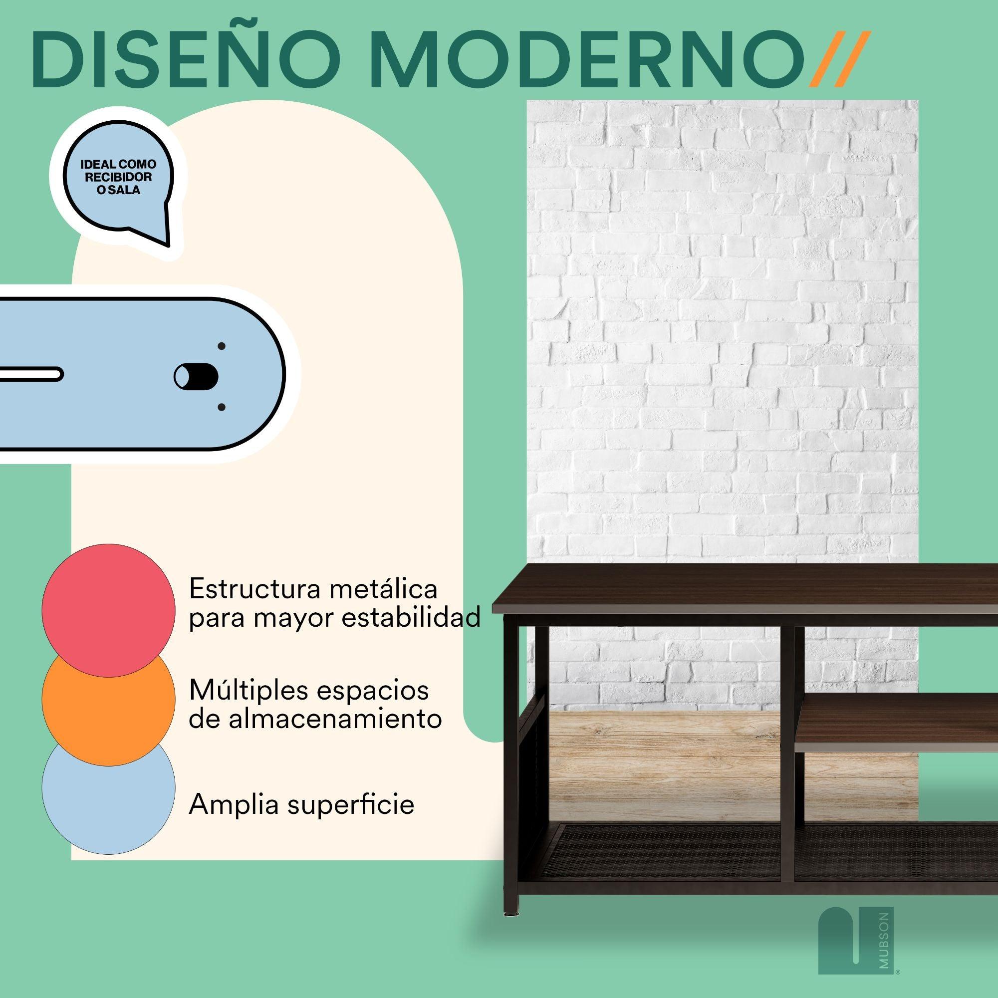Mesa para TVs de hasta 55" -- 120x40cm Vondel