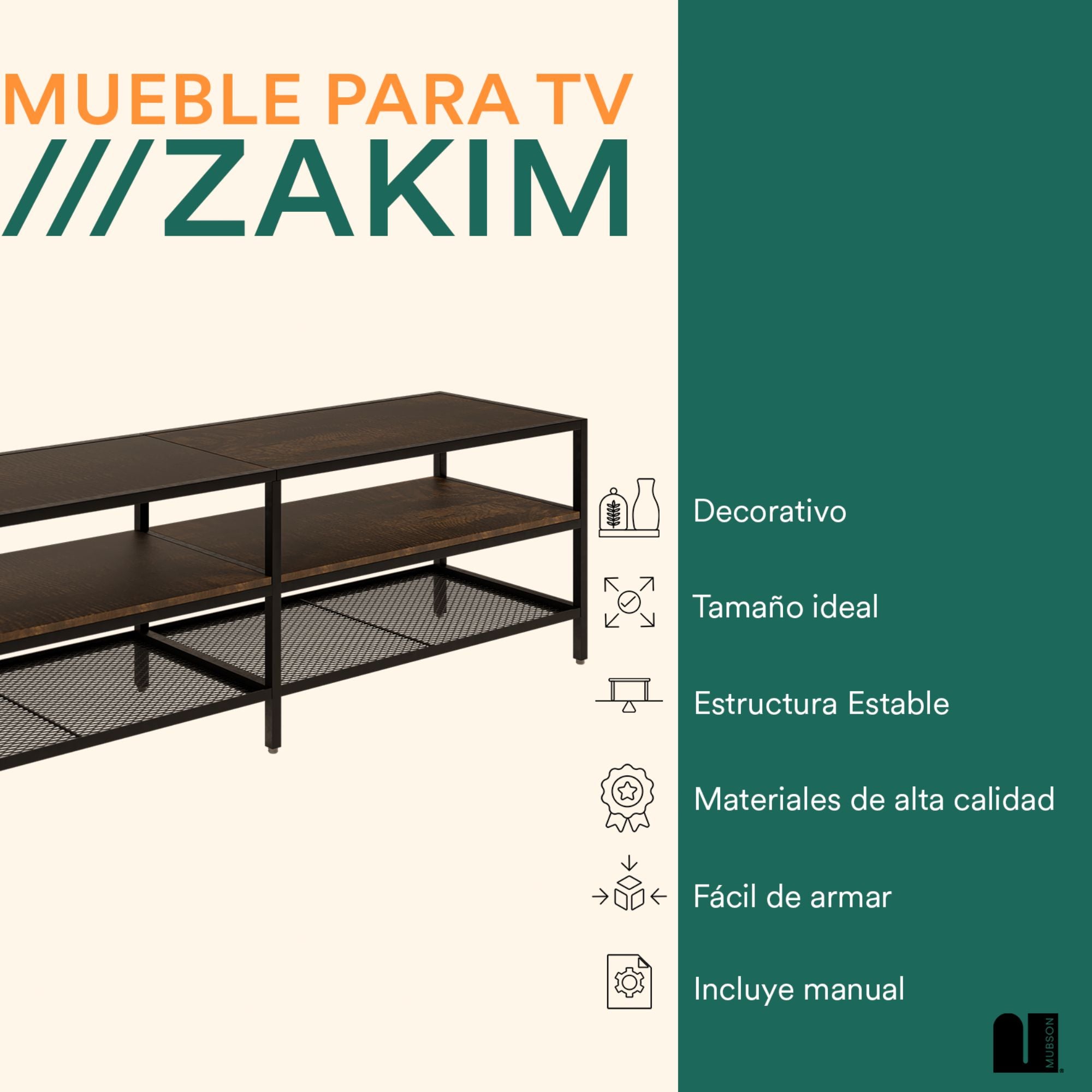 Mesa para TV. Centro de Entretenimiento Zakim