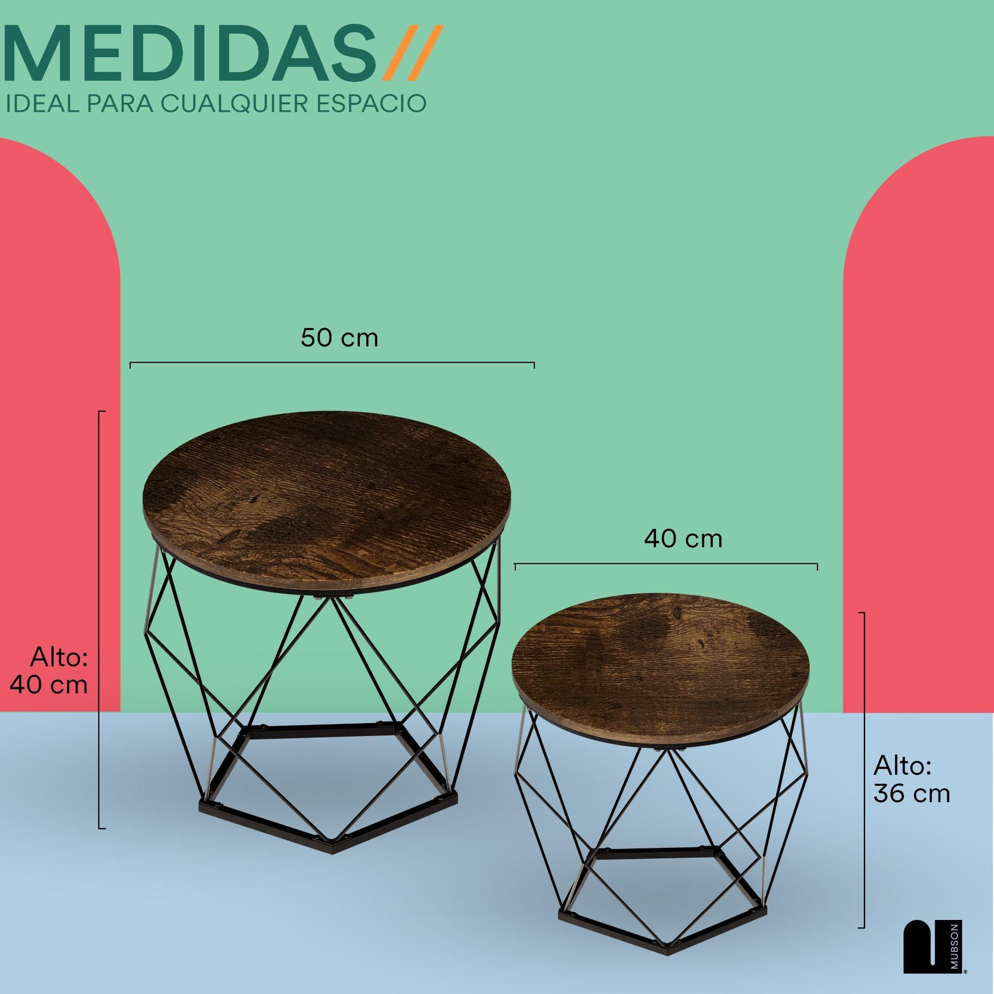 Set de Mesas de Centro para Sala. 2 Mesas de Centro Inma