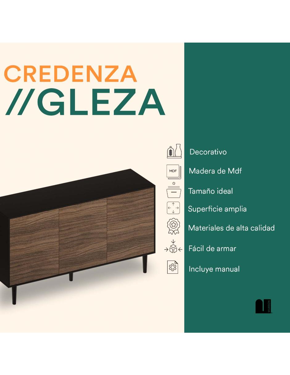 Mubson Credenza bufetera con puertas Gleza