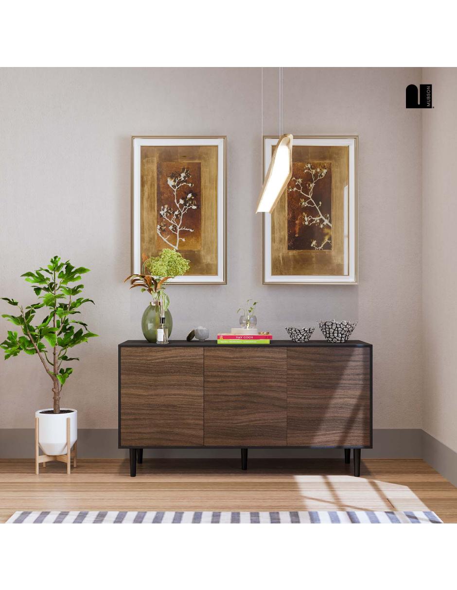 Mubson Credenza bufetera con puertas Gleza