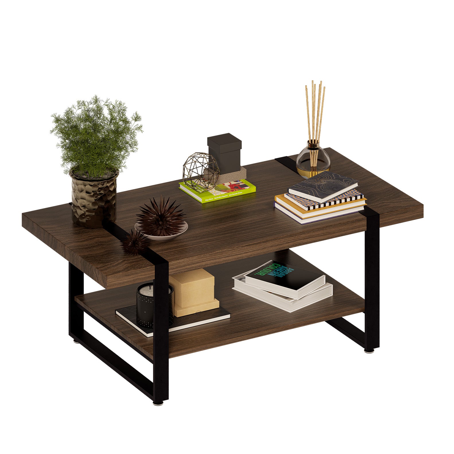 Mubson Mesa de centro Doble Repisa Tessa