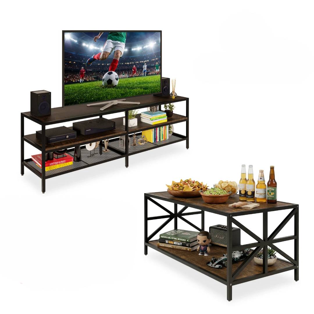 Centro de Entretenimiento - Mesa para TV Zakim + Mesa de Centro Shaula