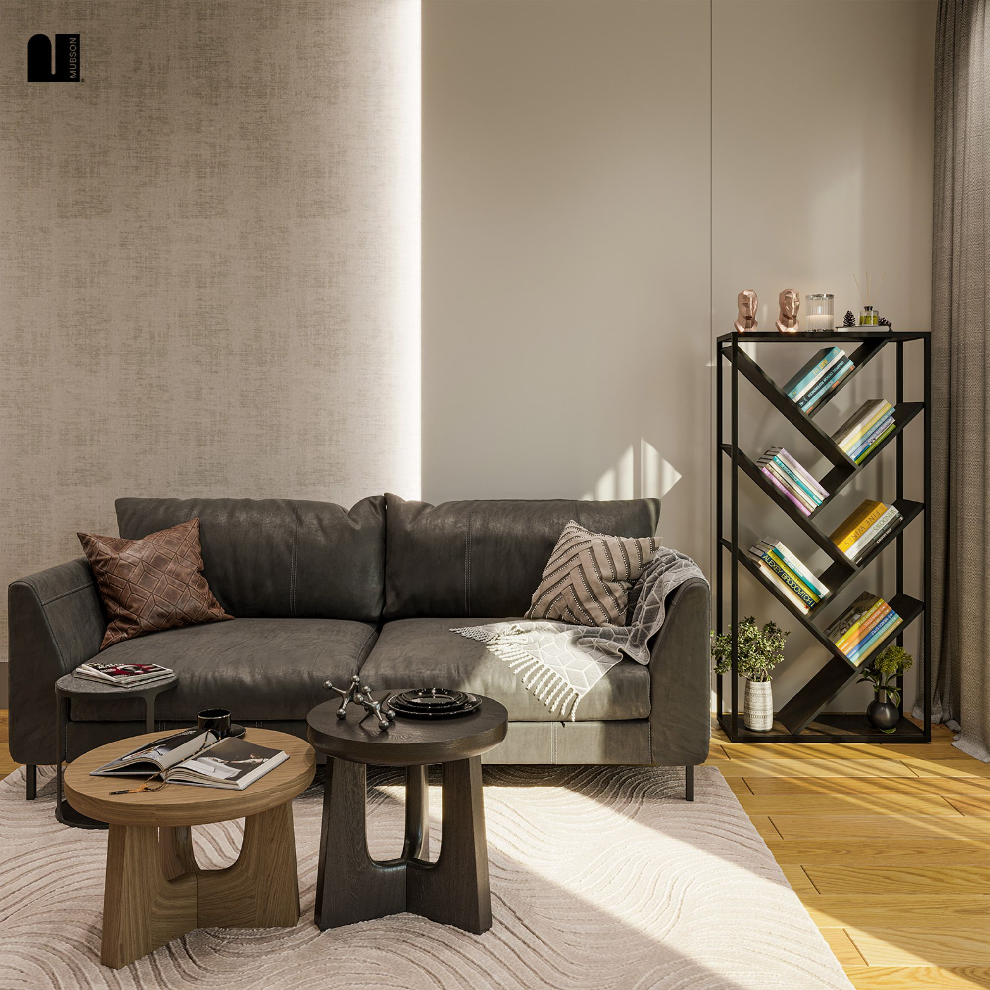 Mubson Librero Vertical con 7 Repisas. Estanteria Arat