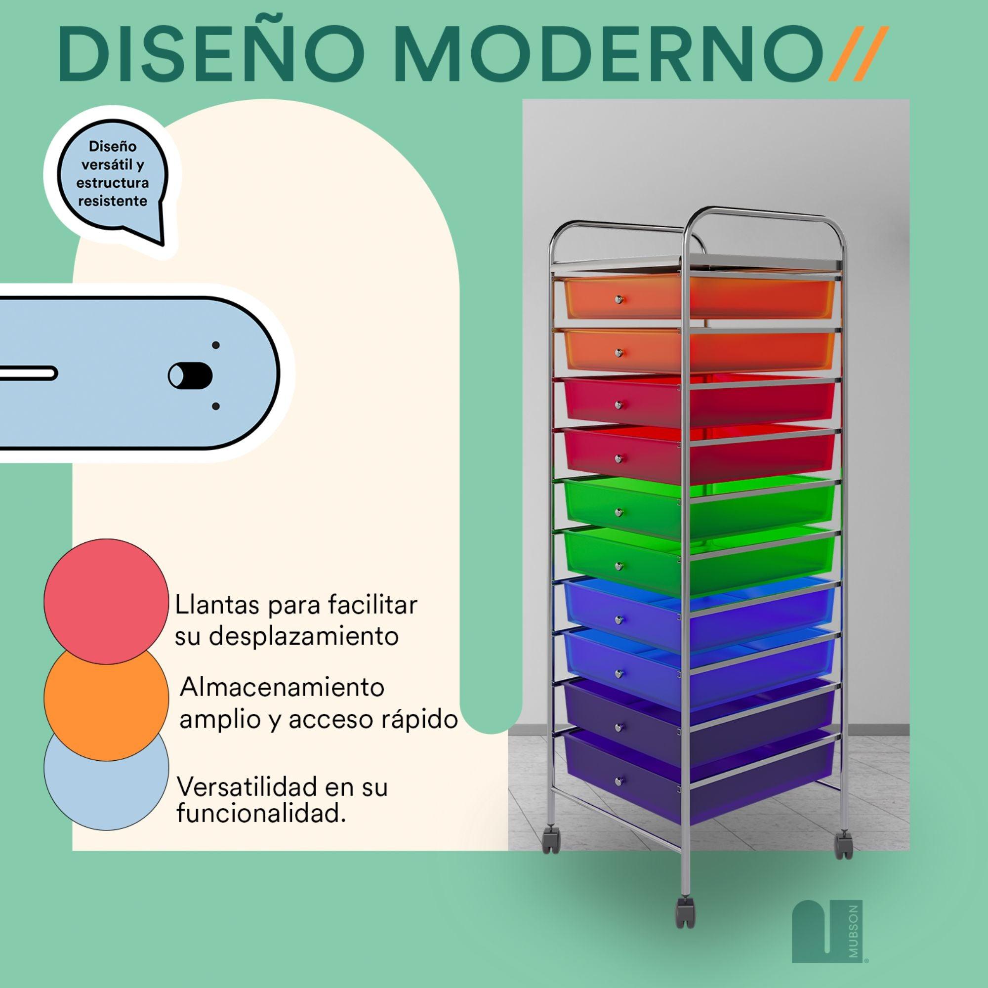 Carro organizador con cajones hot sale