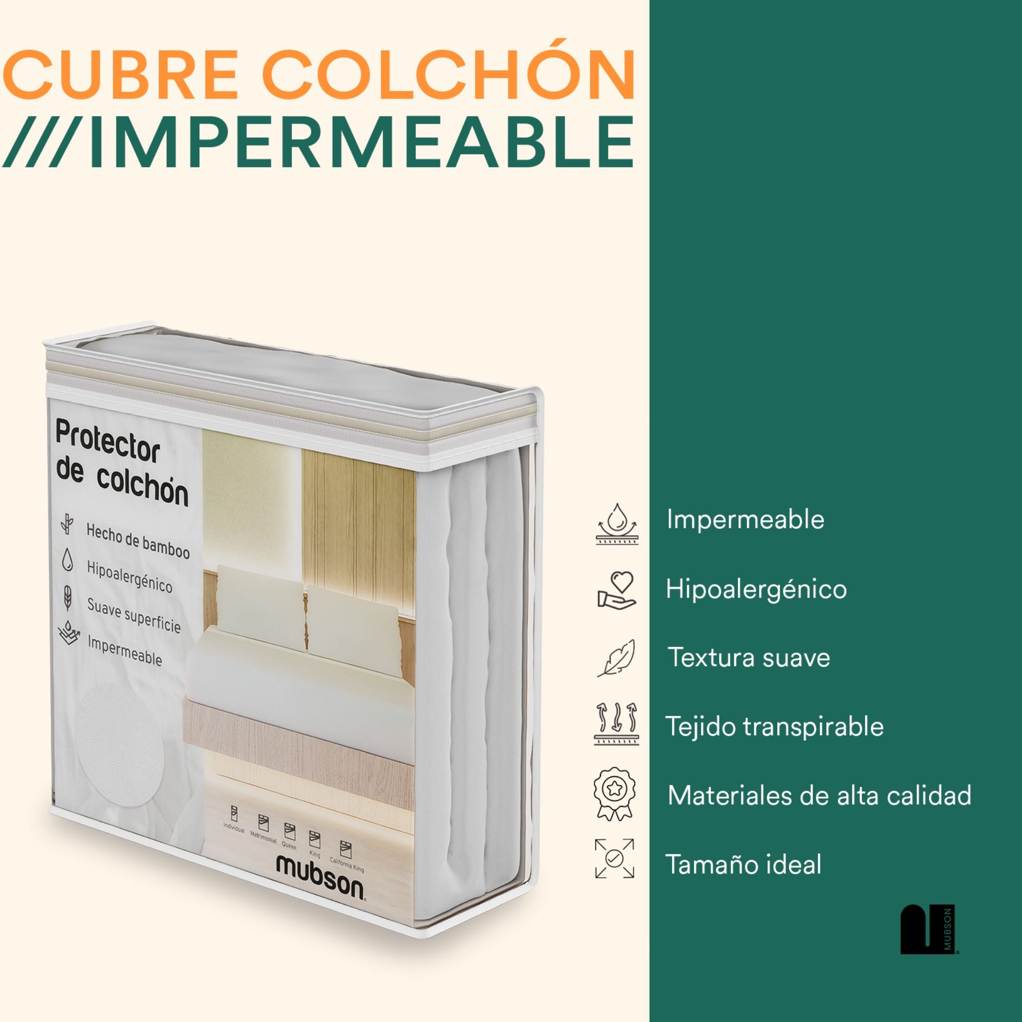 Protector Impermeable para cama Altura 30 - Comodisimos -  colchonescomodisimos