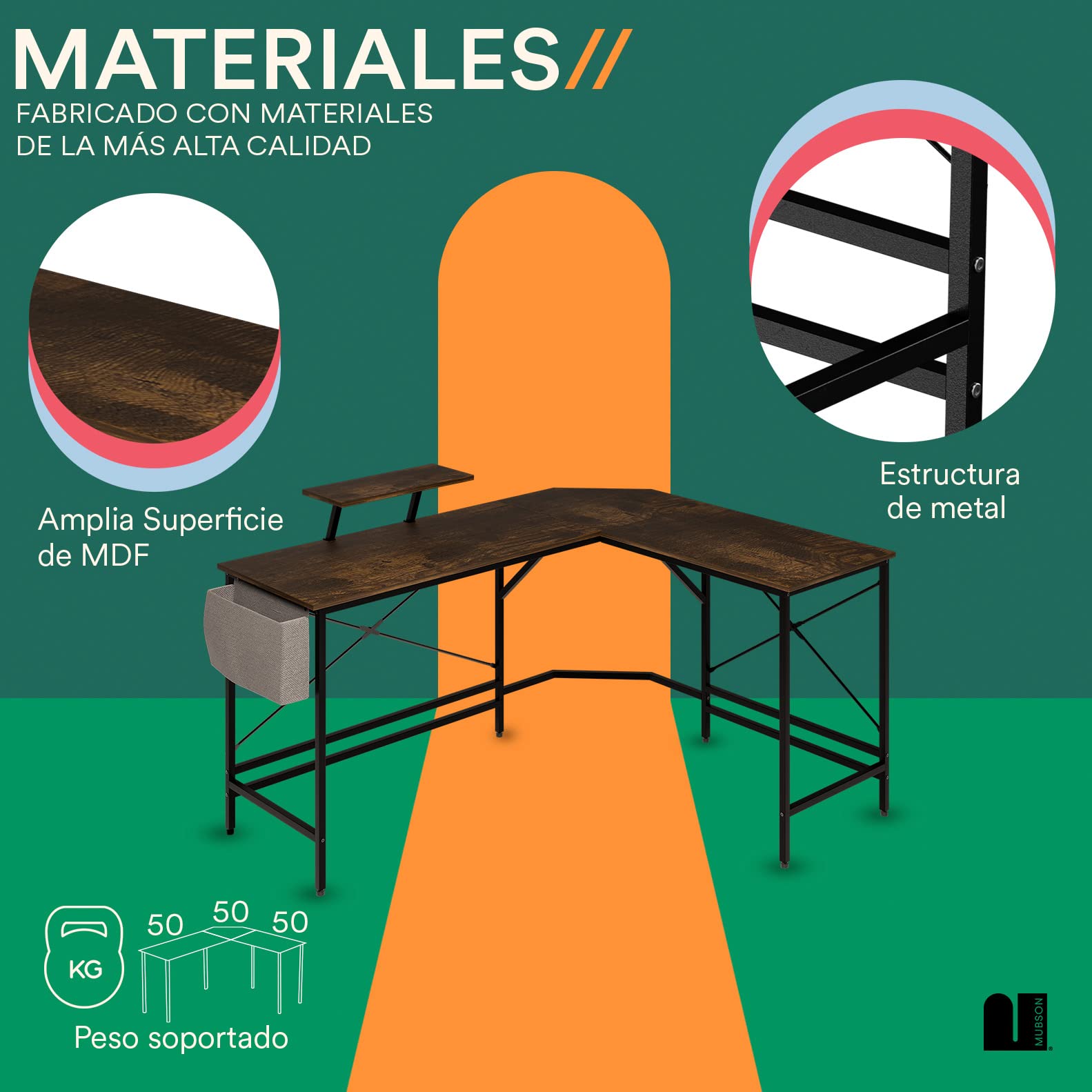 Escritorio en L + Silla Ergonomica Astra (Set Up Completo)